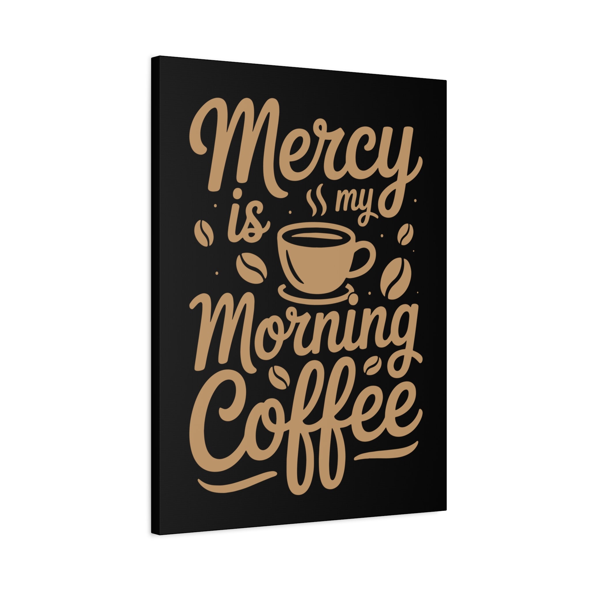 Coffee-Themed Canvas Art Print, Wall Decor for Coffee Lovers, Inspirational Home Decoration, Gift for Friends and Family