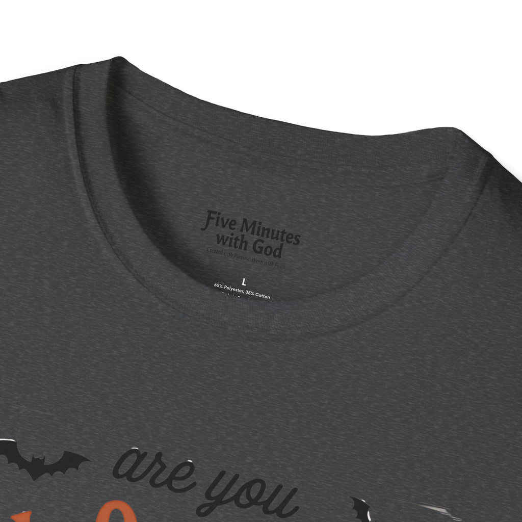 Fall-Themed T-Shirt: Are You Fall-O-Ween Jesus? Halloween Tee, Unisex Shirt, Autumn Apparel, Faith-Based Gift, Seasonal Wear