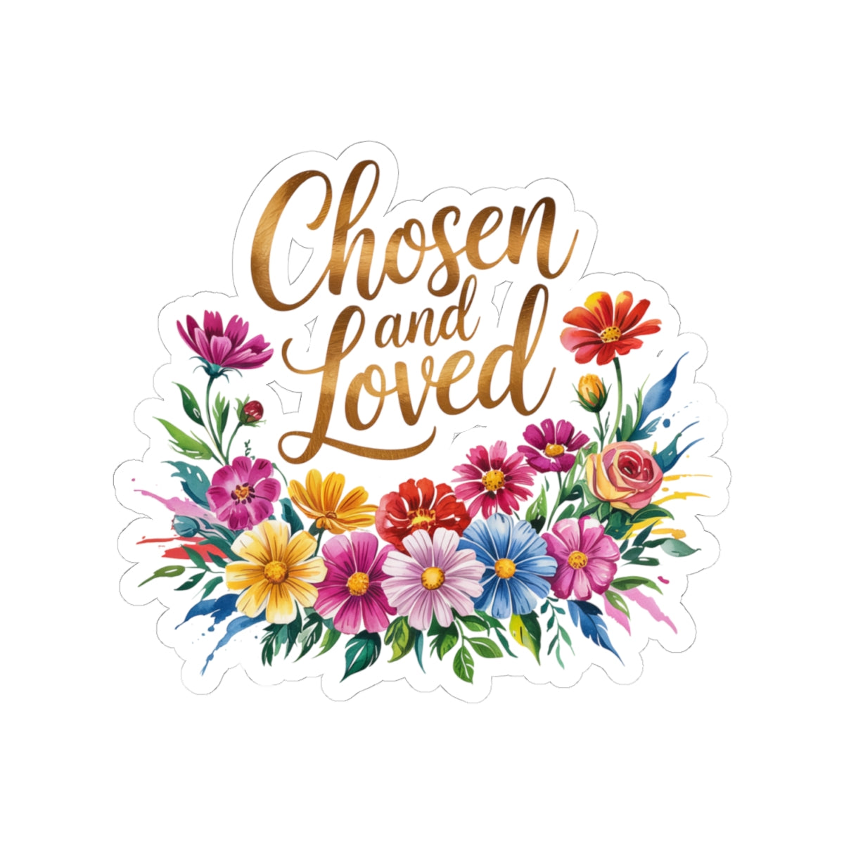 Floral Kiss-Cut Stickers - Perfect for Gifts, Journals, Scrapbooking, Celebrations