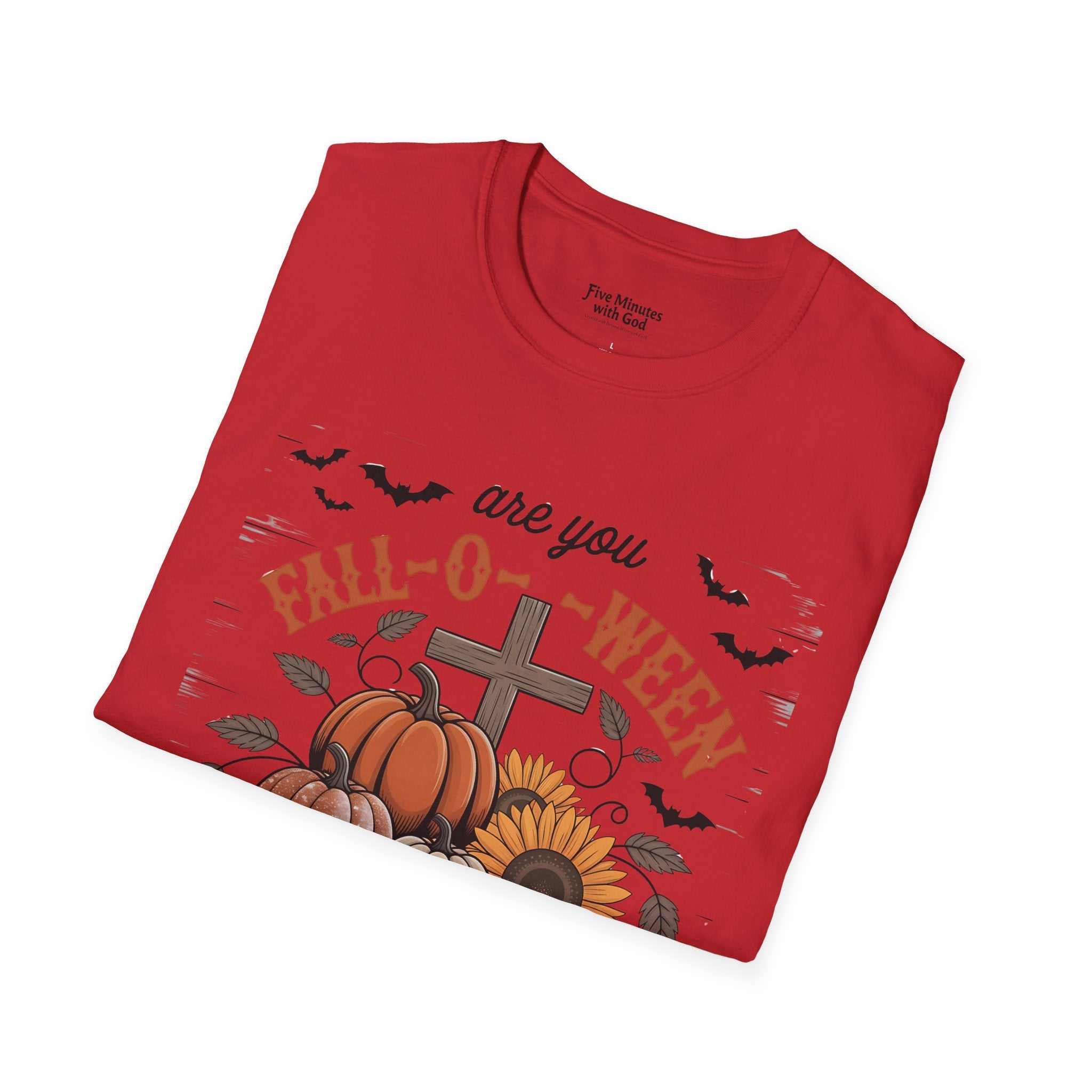 Fall-Themed T-Shirt: Are You Fall-O-Ween Jesus? Halloween Tee, Unisex Shirt, Autumn Apparel, Faith-Based Gift, Seasonal Wear
