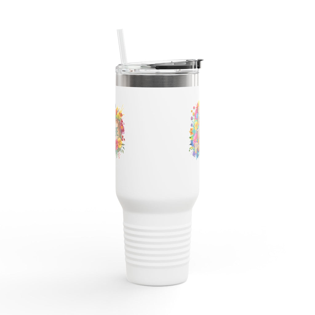 Inspirational Travel Mug, 40oz Insulated Coffee Cup, Floral Design, Motivational Gift for Travelers, Perfect for Road Trips, Keep [...]