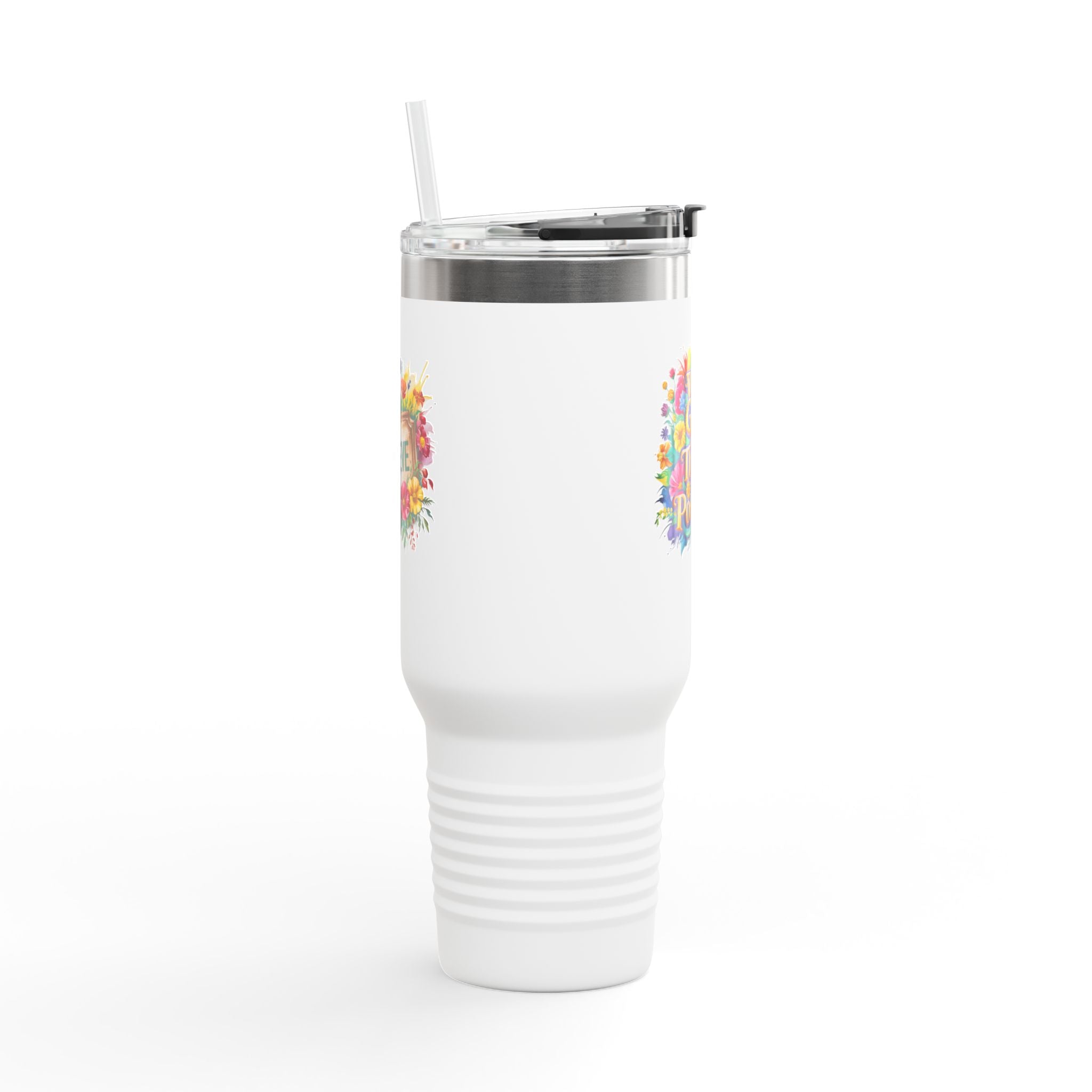 Inspirational Travel Mug, 40oz Insulated Coffee Cup, Floral Design, Motivational Gift for Travelers, Perfect for Road Trips, Keep [...]