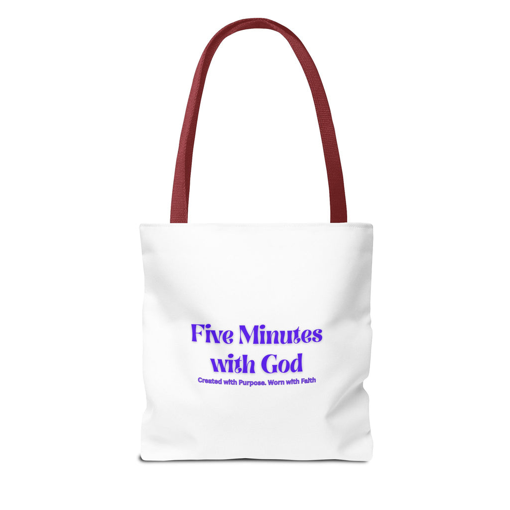 Colorful Inspirational Tote Bag, Versatile Shopping Bag, Faith-Based Gift, Motivational Carryall, Perfect for Any Occasion