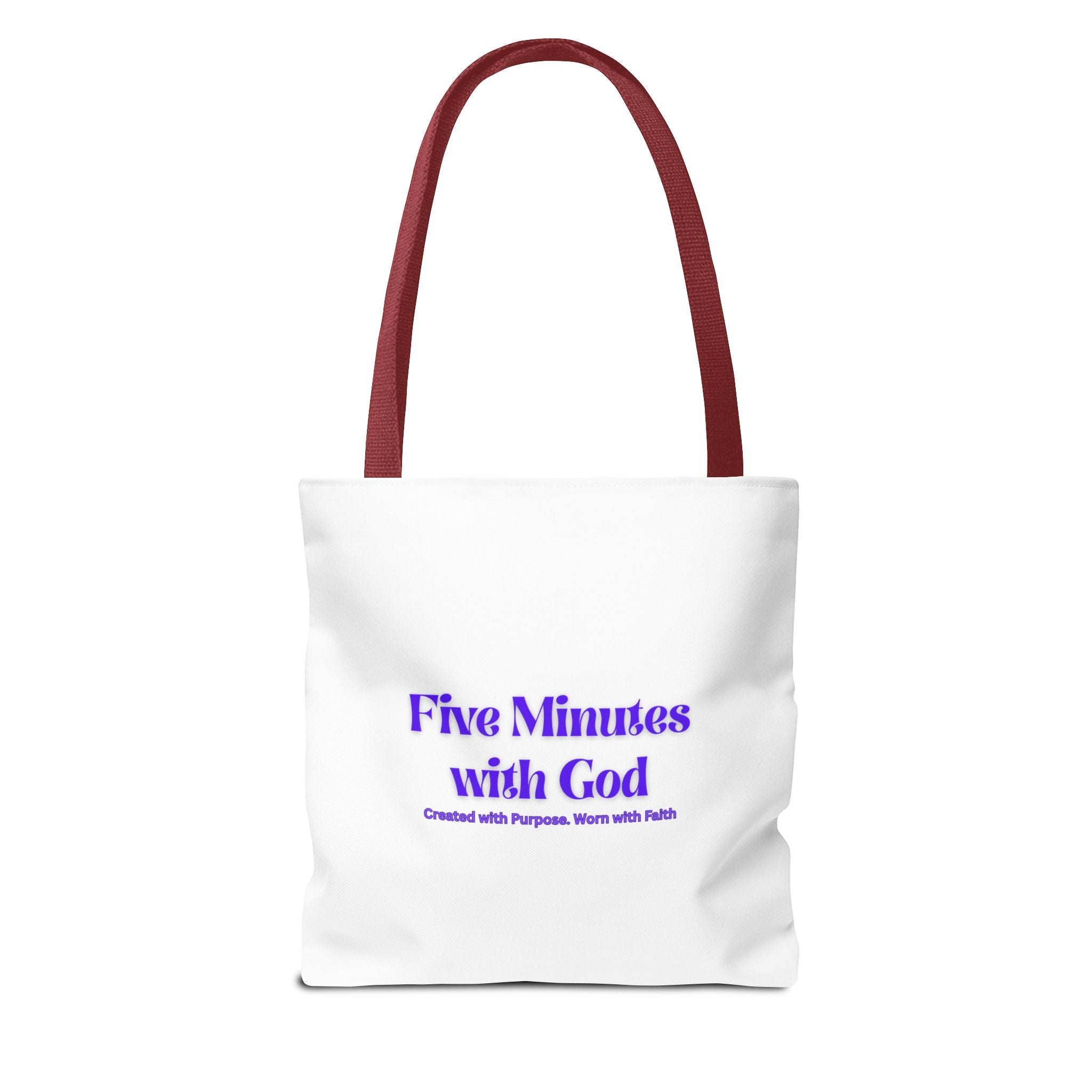 Colorful Inspirational Tote Bag, Versatile Shopping Bag, Faith-Based Gift, Motivational Carryall, Perfect for Any Occasion