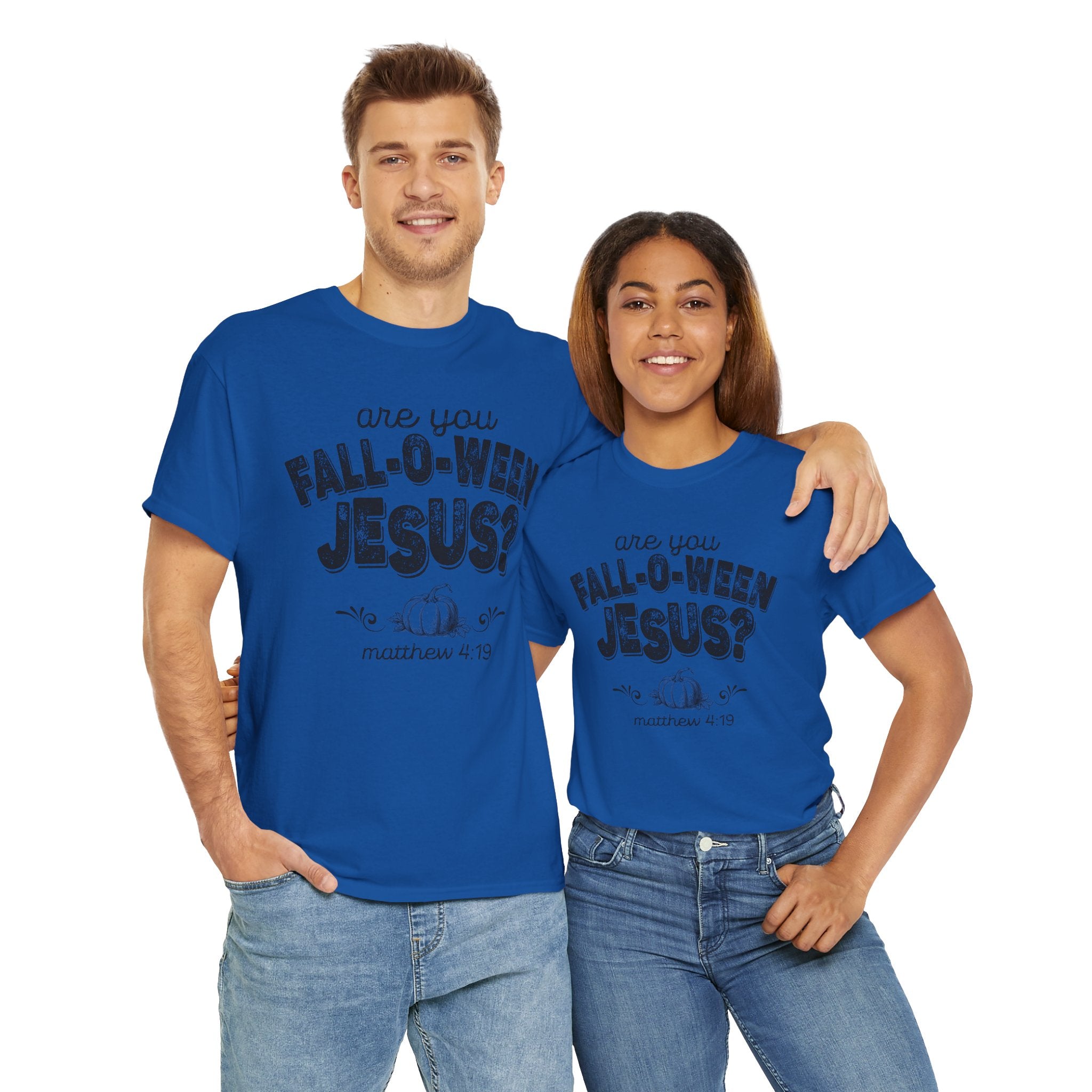 Fall-Themed Tee, Are You Fall-O-Ween Jesus, Unisex Cotton Shirt, Funny Fall Apparel, Halloween T-Shirt, Thanksgiving Gift Ideas