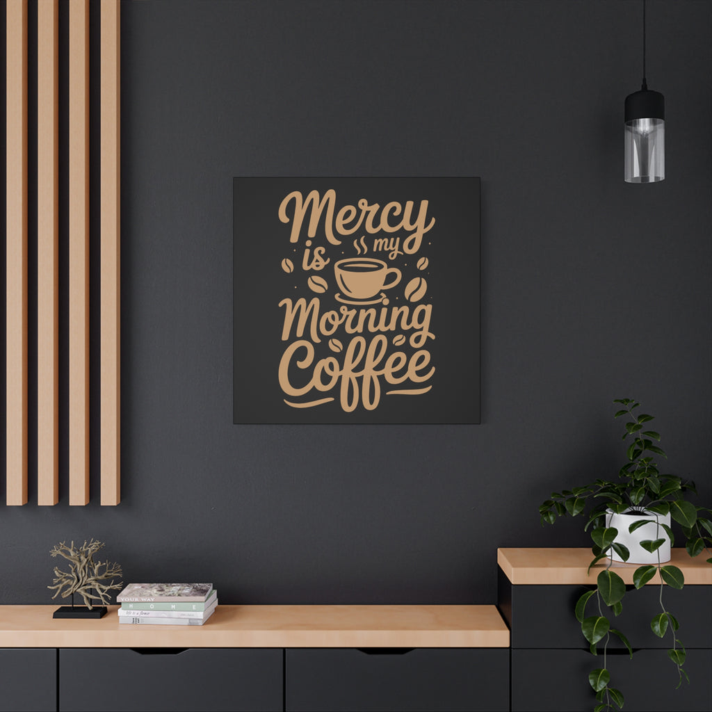 Coffee-Themed Canvas Art Print, Wall Decor for Coffee Lovers, Inspirational Home Decoration, Gift for Friends and Family