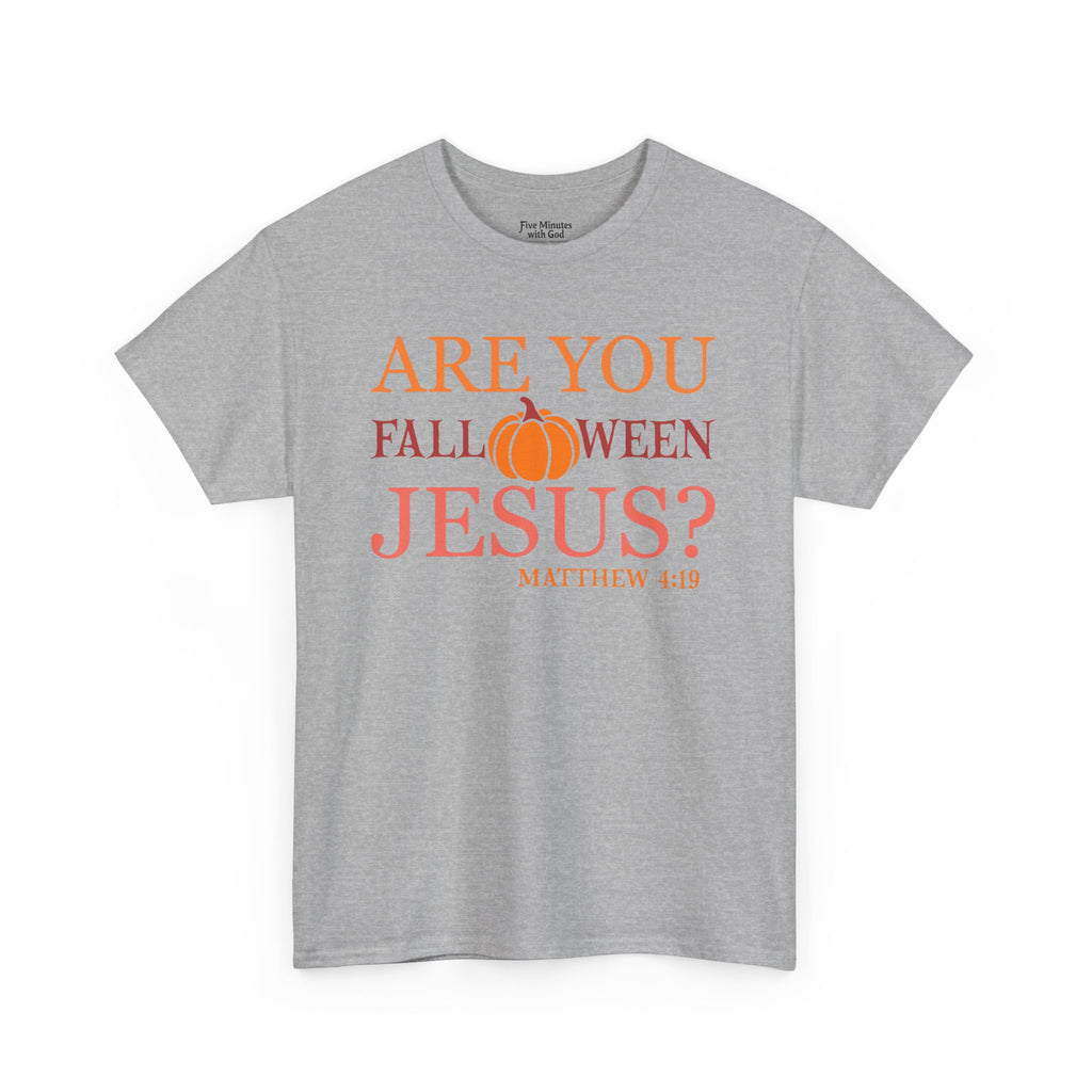 Unisex Heavy Cotton Tee - Are You Halloween Jesus? Festival Shirt, Funny Christian Tee, Fall Apparel, Halloween Party Outfit, Holiday Gift