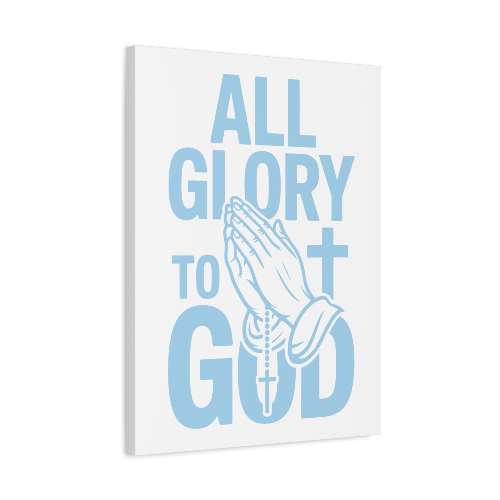 Religious Wall Art Canvas Print, Christian Home Decor, Inspirational Gift, Praying Hands Artwork, Faith Decor for Church