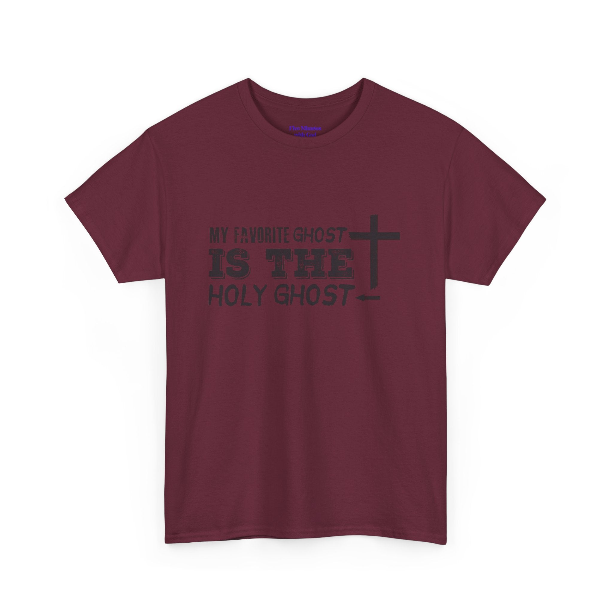 Unisex Cotton Tee - My Favorite Ghost is the Holy Ghost Shirt, Religious T-Shirt, Christian Apparel, Spiritual Gift, Halloween Shirt