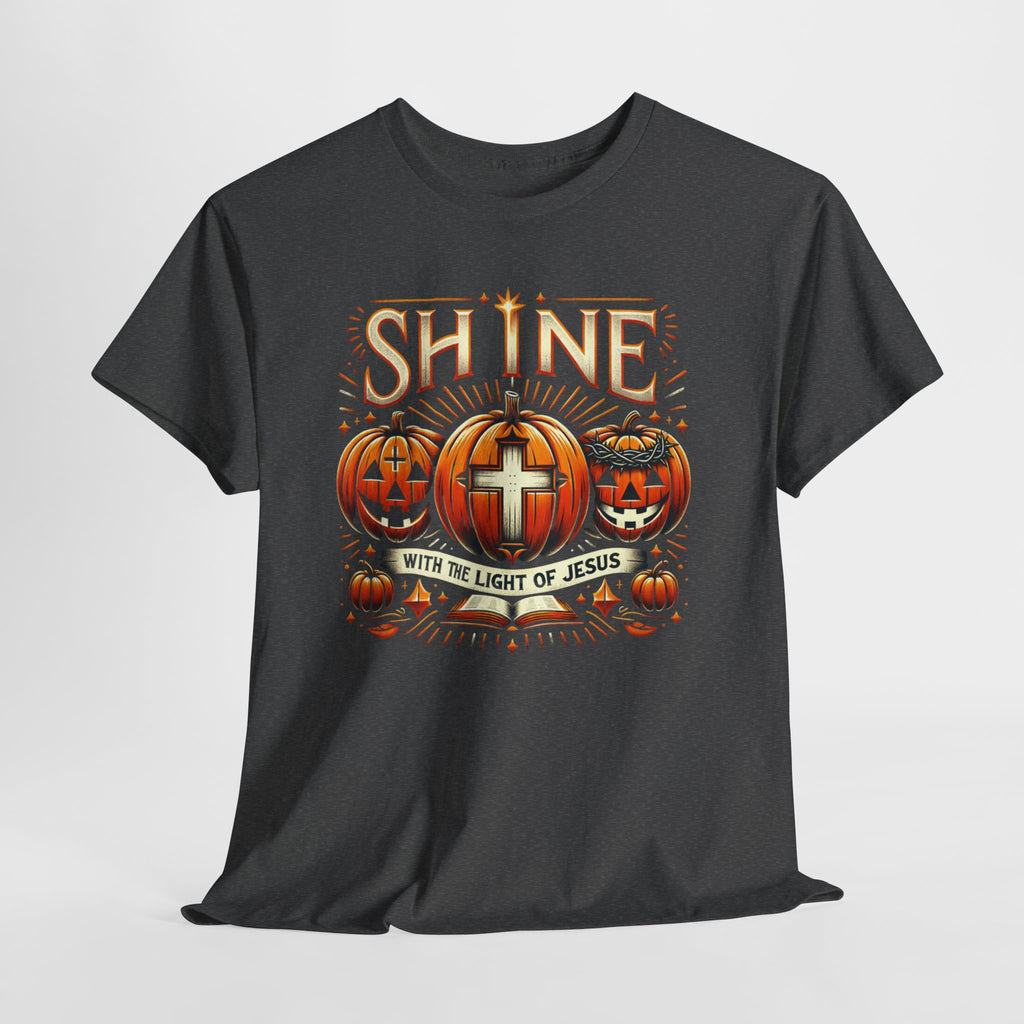 Halloween Jesus Graphic Tee | Unisex Cotton T-Shirt, Spooky Season Apparel, Faith-Based Shirt, Autumn Fashion, Christian Gift