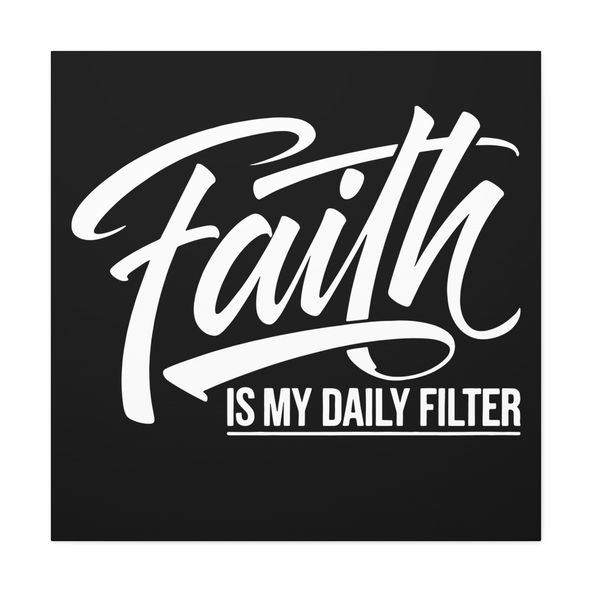 Inspirational Canvas Wall Art, Faith Quote Decor, Motivational Home Decor, Gray Wall Hanging, Gift for Faith Lovers