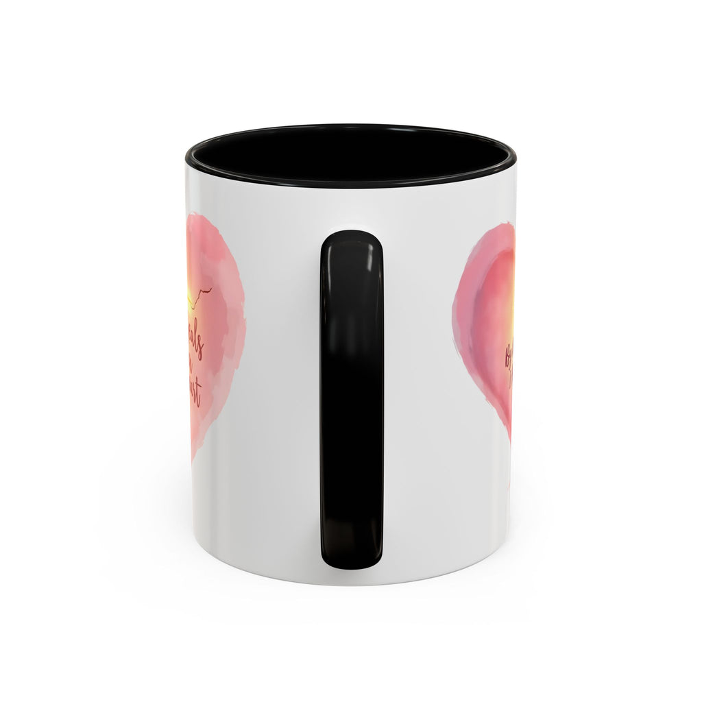 God Heals My Broken Heart Mug, Inspirational Coffee Cup, Heart Design Gift, Christian Faith Mug, Encouragement & Support Beverage