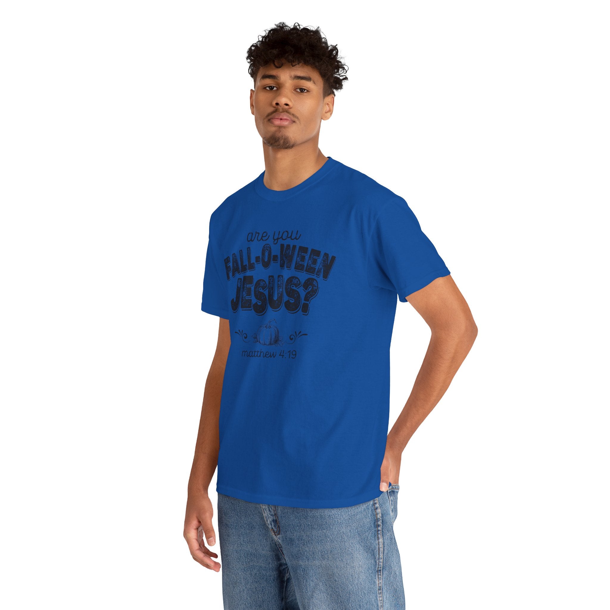 Fall-Themed Tee, Are You Fall-O-Ween Jesus, Unisex Cotton Shirt, Funny Fall Apparel, Halloween T-Shirt, Thanksgiving Gift Ideas