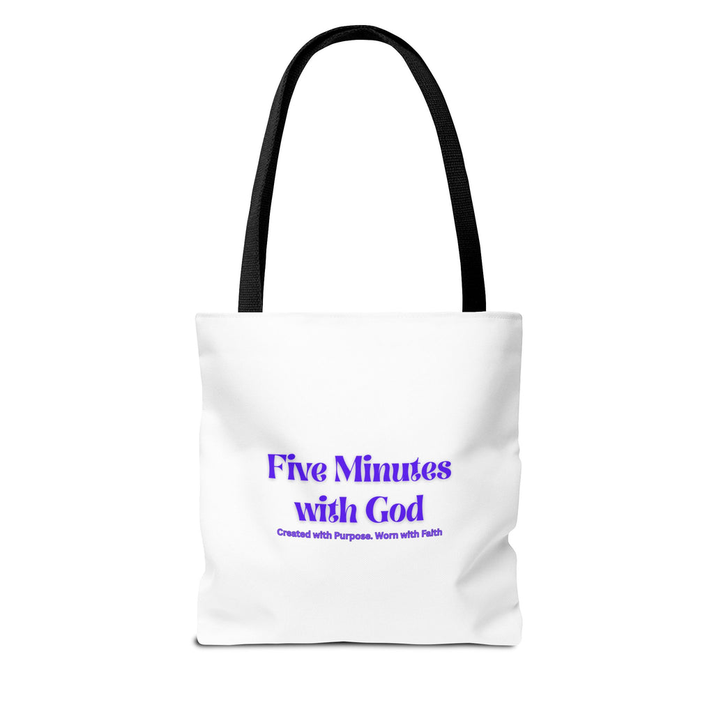 Colorful Inspirational Tote Bag, Versatile Shopping Bag, Faith-Based Gift, Motivational Carryall, Perfect for Any Occasion
