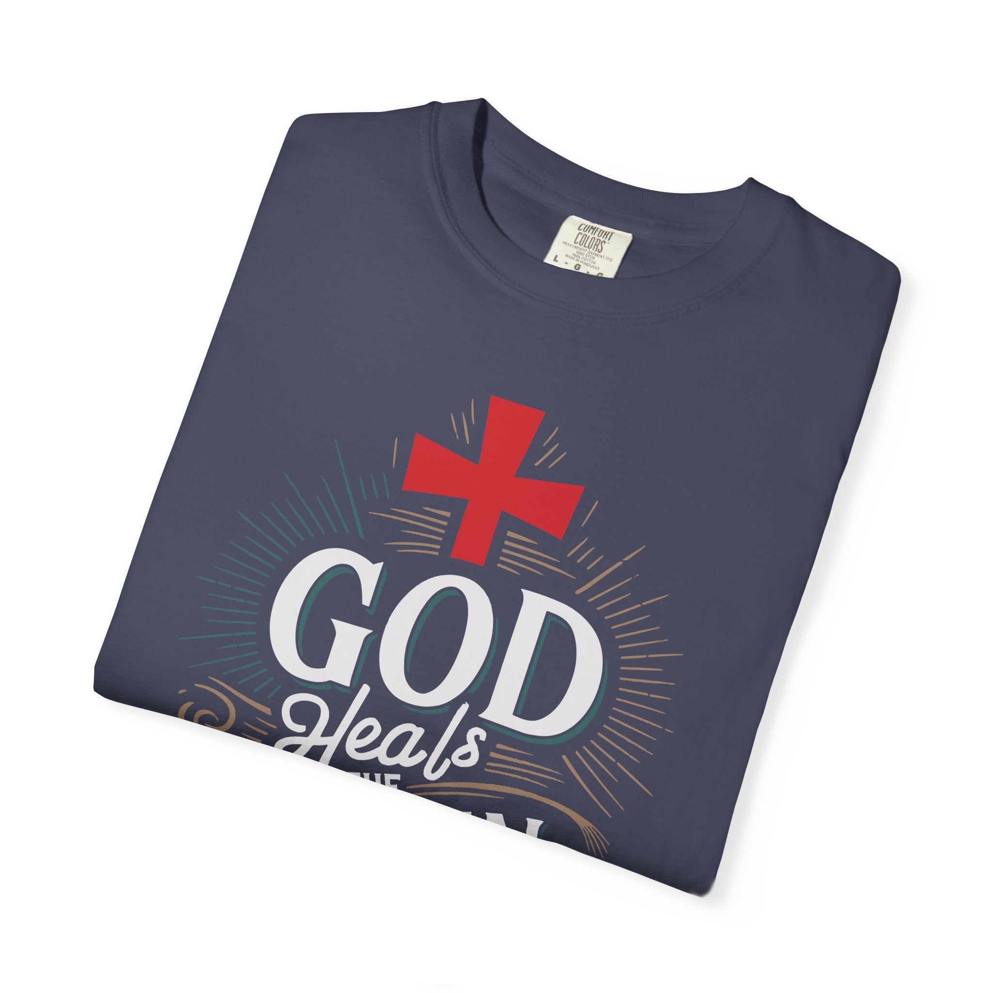 Faith-Inspired Unisex T-Shirt, God Heals The Broken-Hearted Tee