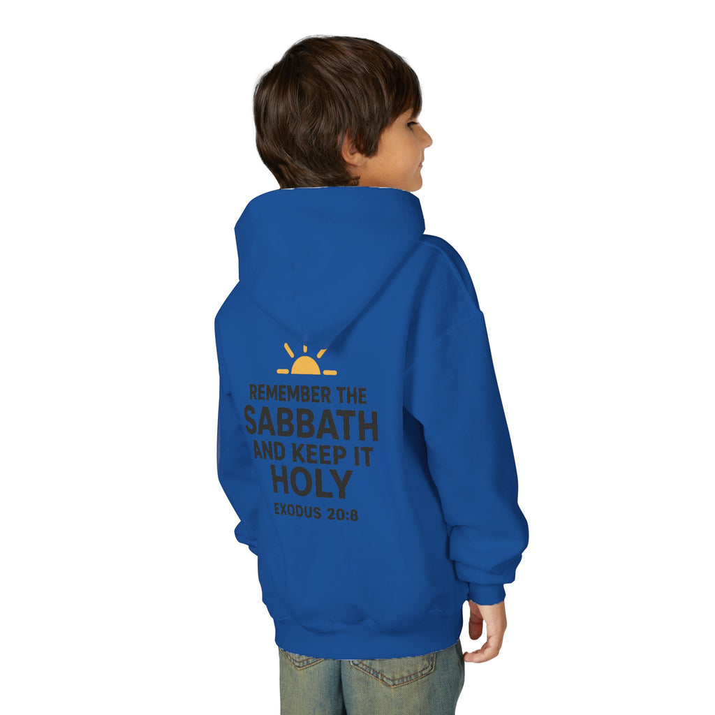 Sabbath Mode Youth Hoodie, Comfortable Hooded Sweatshirt for Kids, Perfect for Religious Observances, Christian Gift, Sunday Wear
