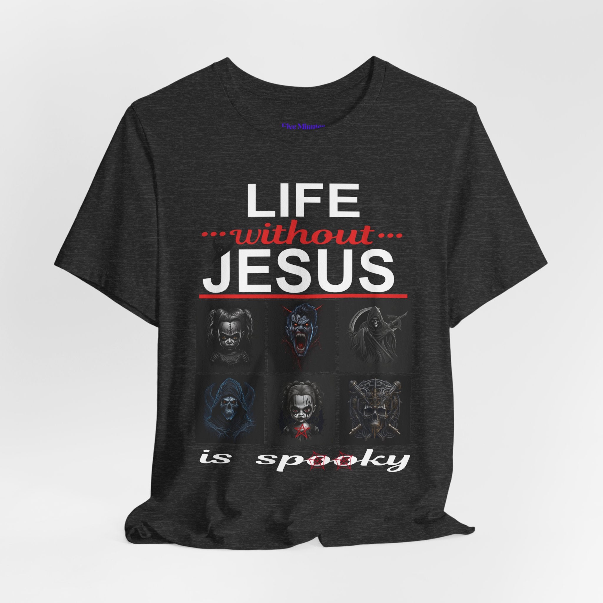 Funny Christian Tee - 'Life Without Jesus is Spooky' Unisex Jersey Short Sleeve T-Shirt, Faith Apparel, Religious Gift, Halloween Tee, [...]