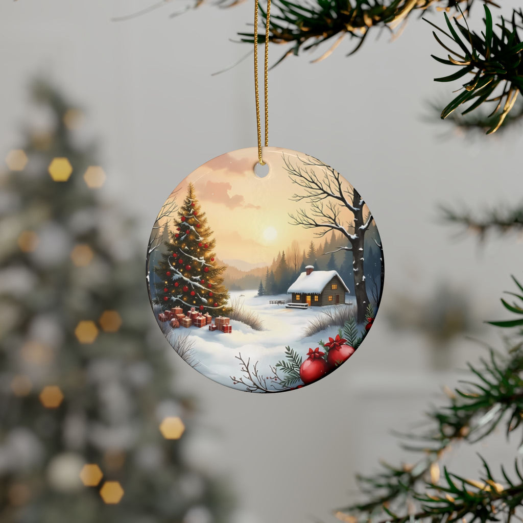 Heart-Shaped Ceramic Ornaments, Cozy Winter Decorations, Holiday Celebrations, Christmas Tree Decor, Personalized Gift