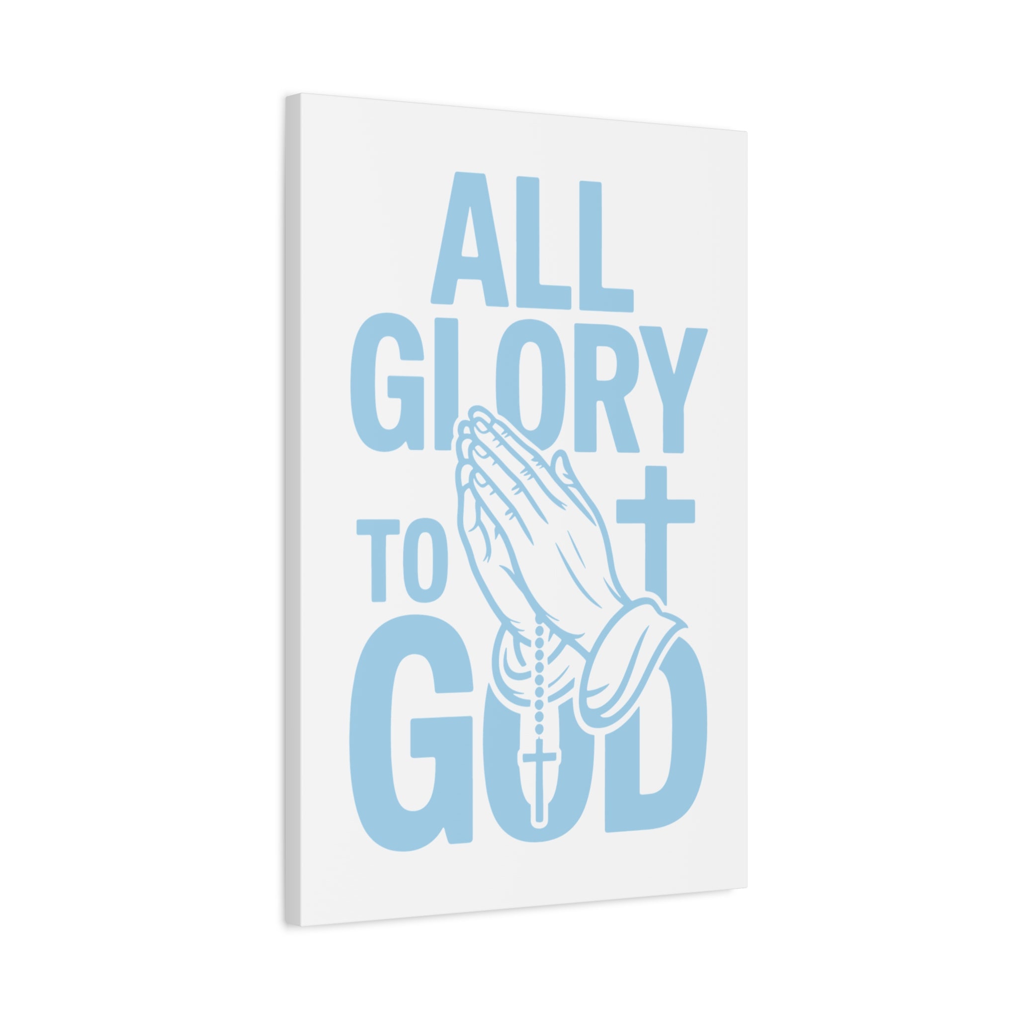 Religious Wall Art Canvas Print, Christian Home Decor, Inspirational Gift, Praying Hands Artwork, Faith Decor for Church
