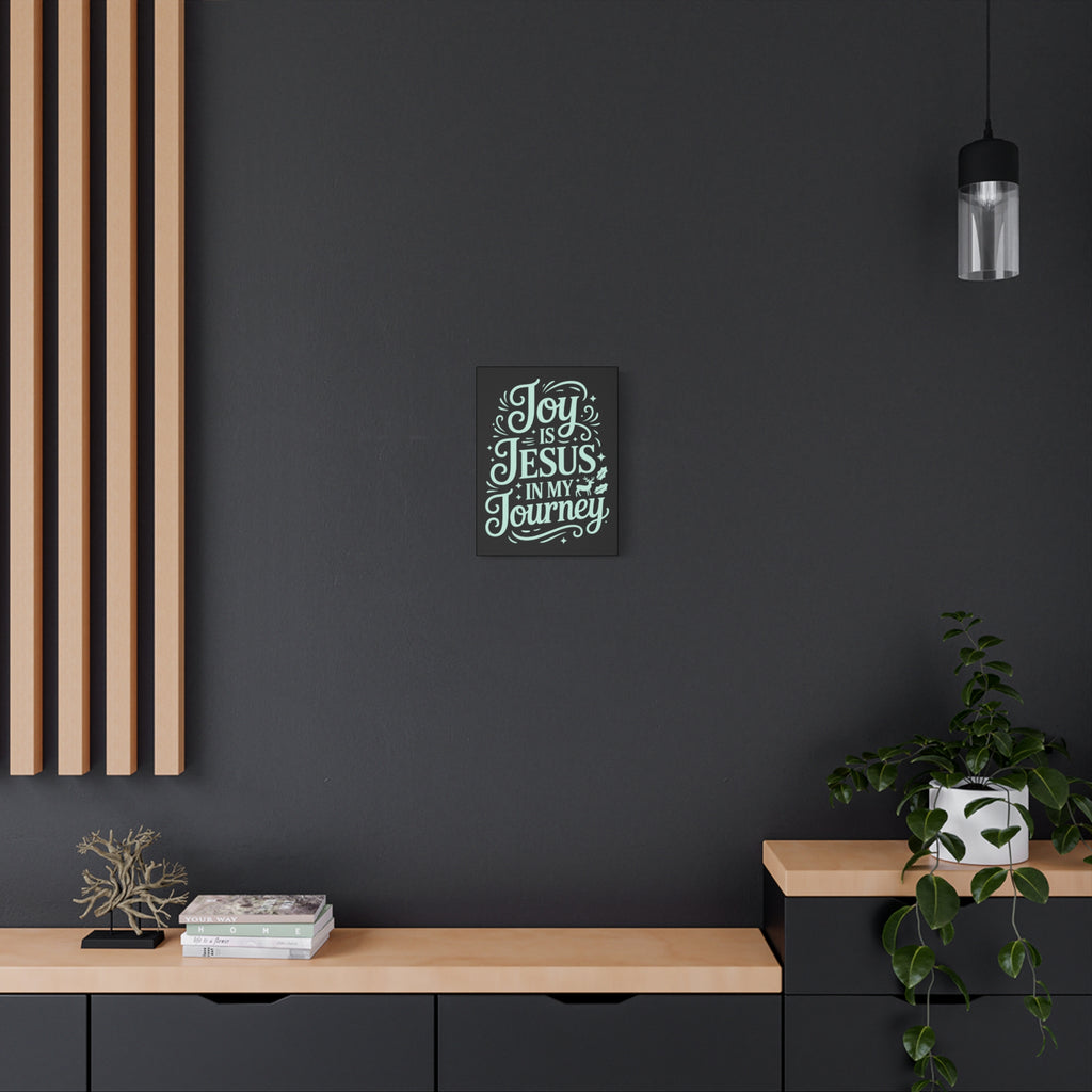Joy in My Journey Canvas Wall Art, Religious Decor, Christmas Gift, Inspirational Wall Art, Joyful Home Decoration, Faith-Based Art