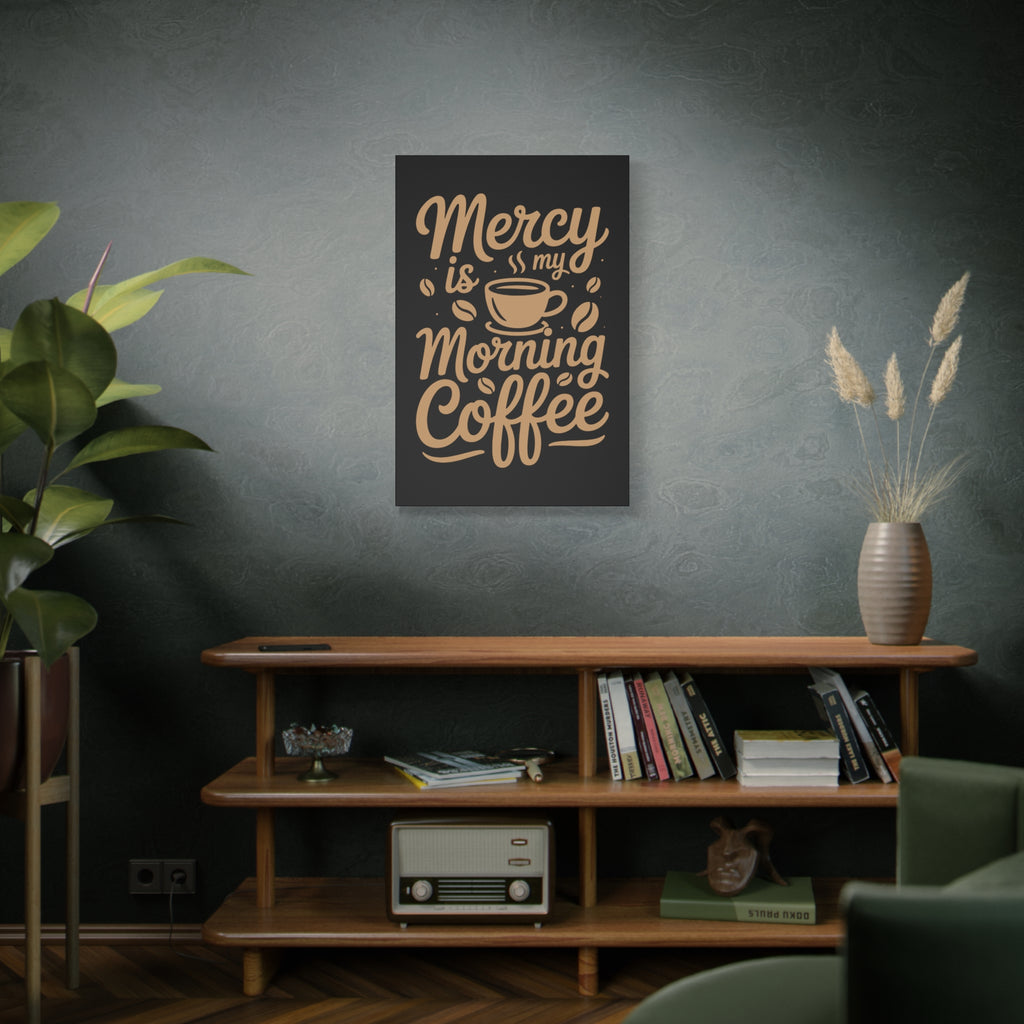 Coffee-Themed Canvas Art Print, Wall Decor for Coffee Lovers, Inspirational Home Decoration, Gift for Friends and Family