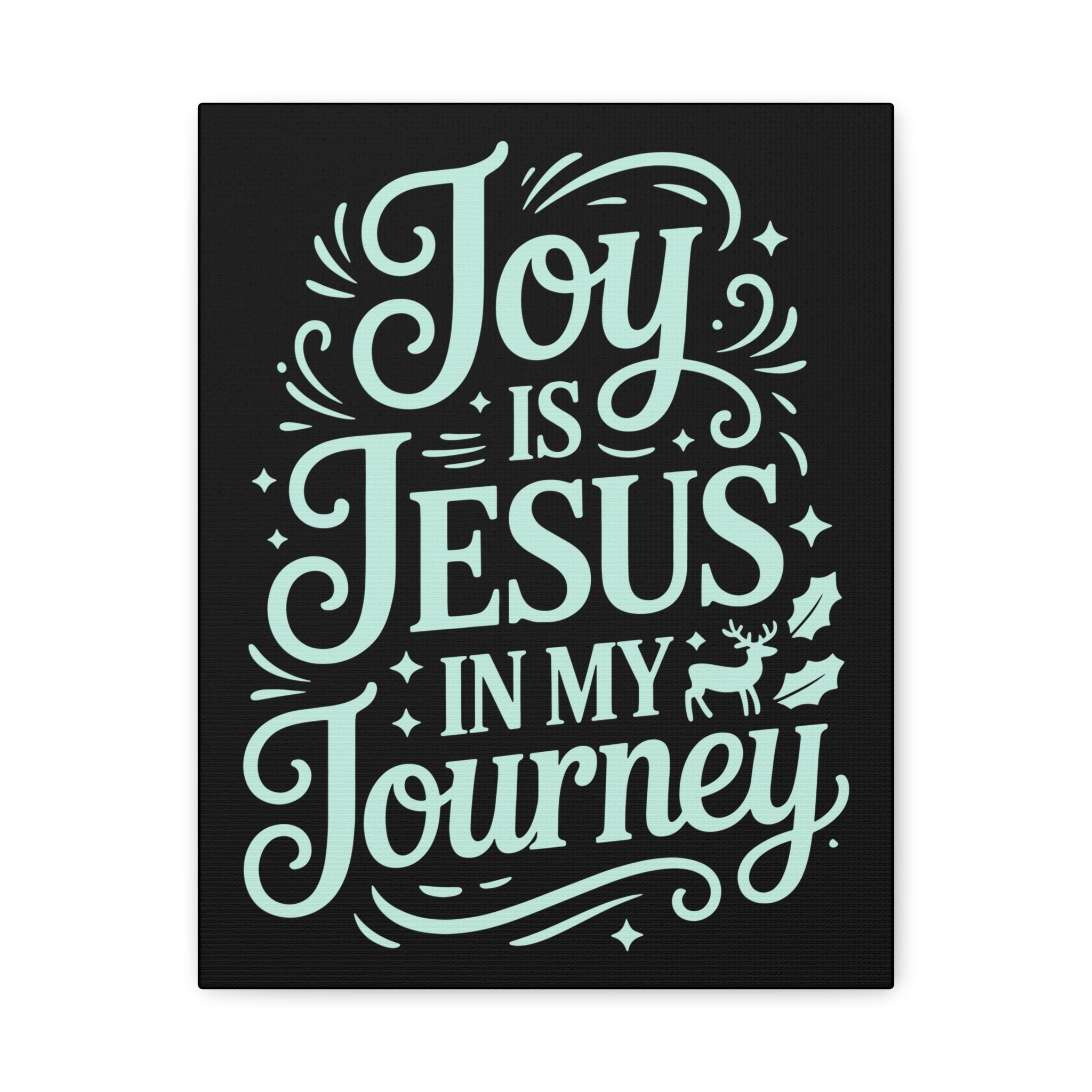 Joy in My Journey Canvas Wall Art, Religious Decor, Christmas Gift, Inspirational Wall Art, Joyful Home Decoration, Faith-Based Art