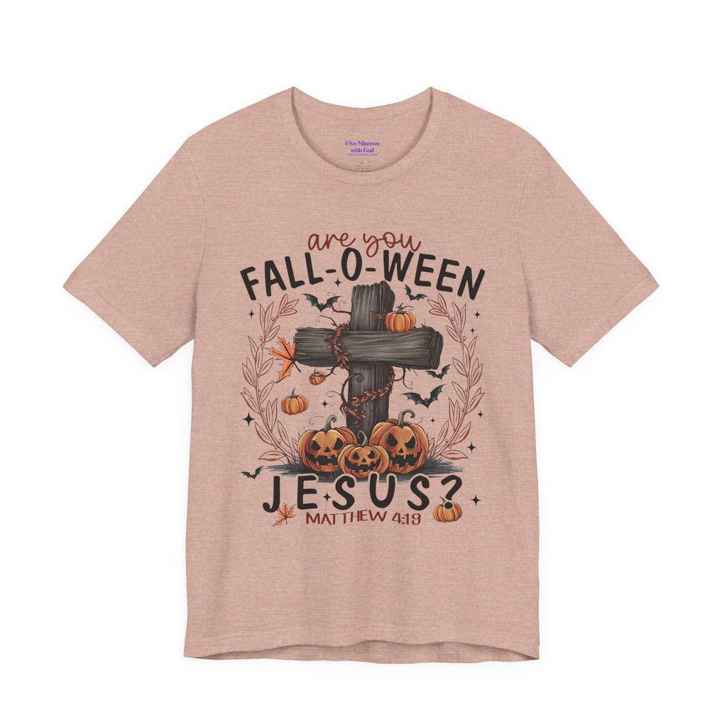 Autumn Pumpkin Christian Tee, Relaxed Fit Unisex Shirt, Fall Inspiration Tee, Cozy Halloween Top, Faith-Based Apparel