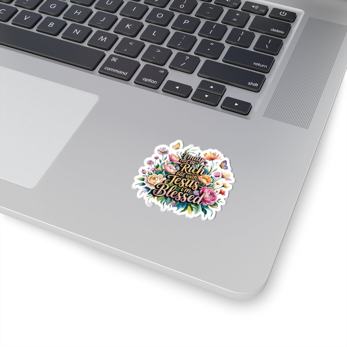 Inspirational Floral Stickers for Faith and Gratitude, Bible Verse Decor, Christian Gifts, Planner Stickers, Laptop Decor, Motivation