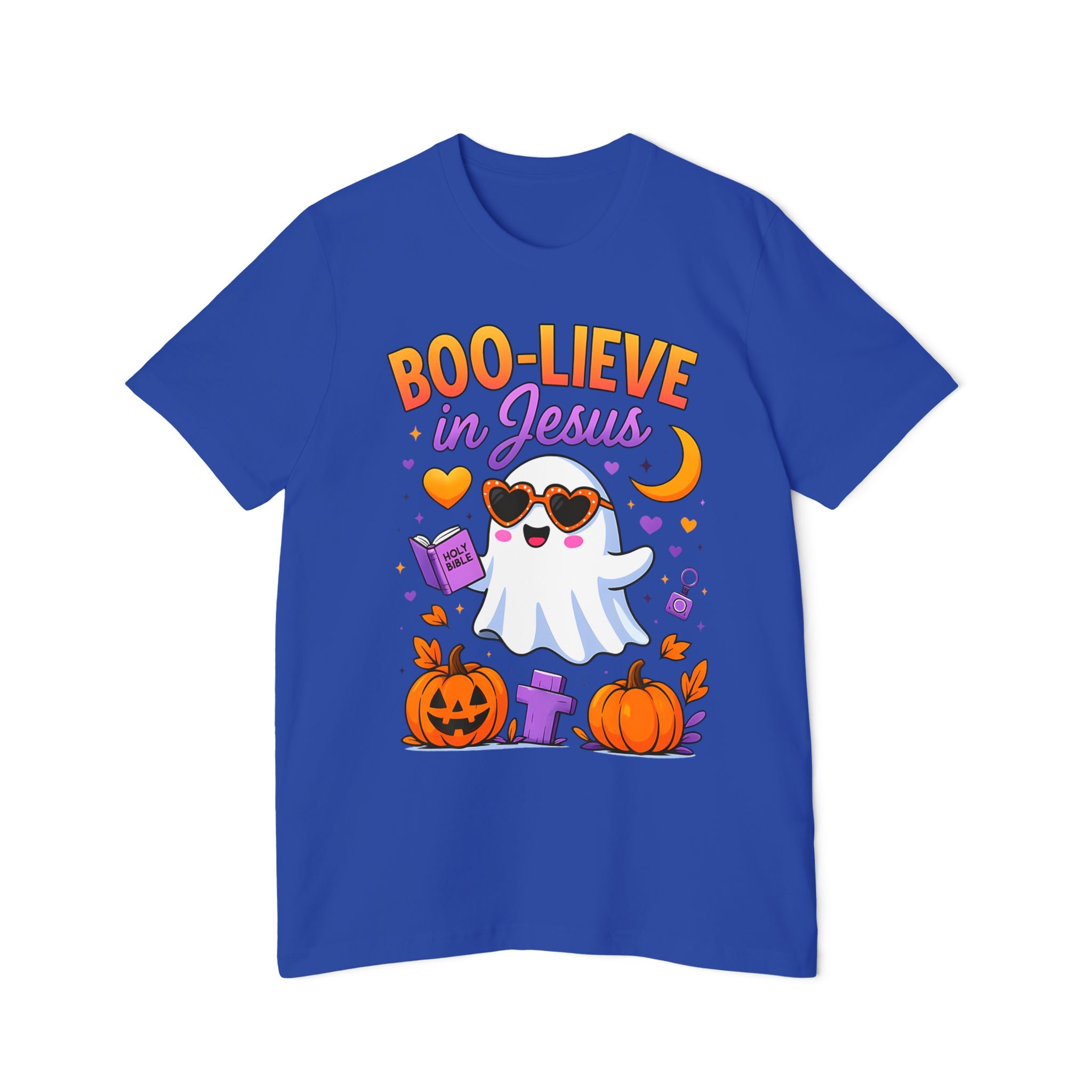 Halloween Christian Ghost T-Shirt, Boo-lieve in Jesus Shirt, Cute Halloween Apparel, Faith-Based Tee, Fall Celebration Top, Spooky [...]