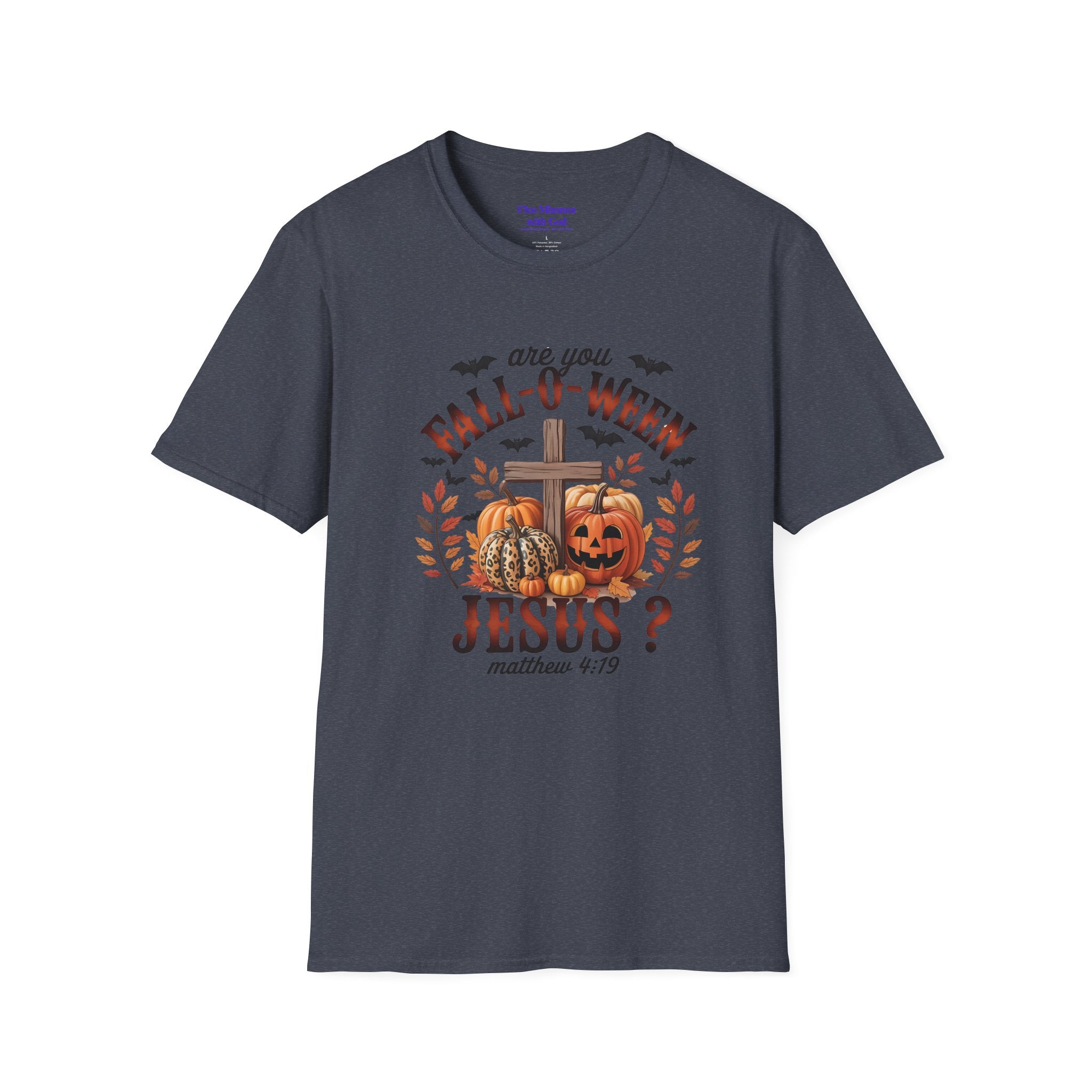 Fall-O-Ween Jesus Unisex T-Shirt, Halloween Tee, Christian Apparel, Fall Shirt, Pumpkin T-Shirt, Autumn Clothing