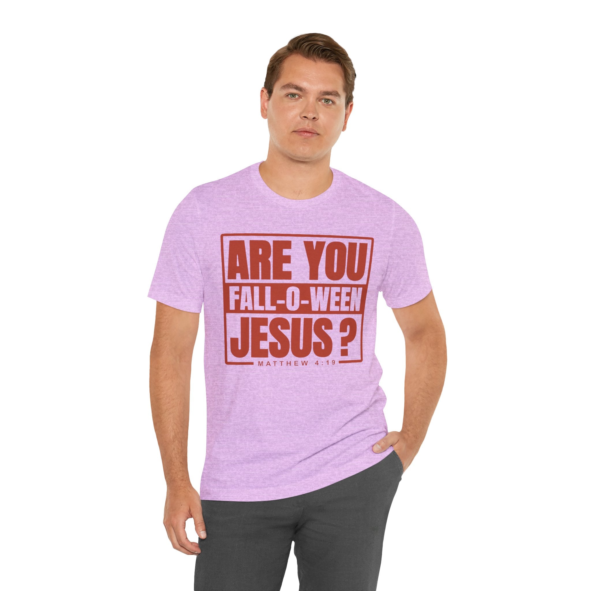 Fall-O-Ween Jesus Tee, Unisex Christian T-shirt, Faith-Based Apparel, Halloween Gospel Shirt, Religious Casual Wear