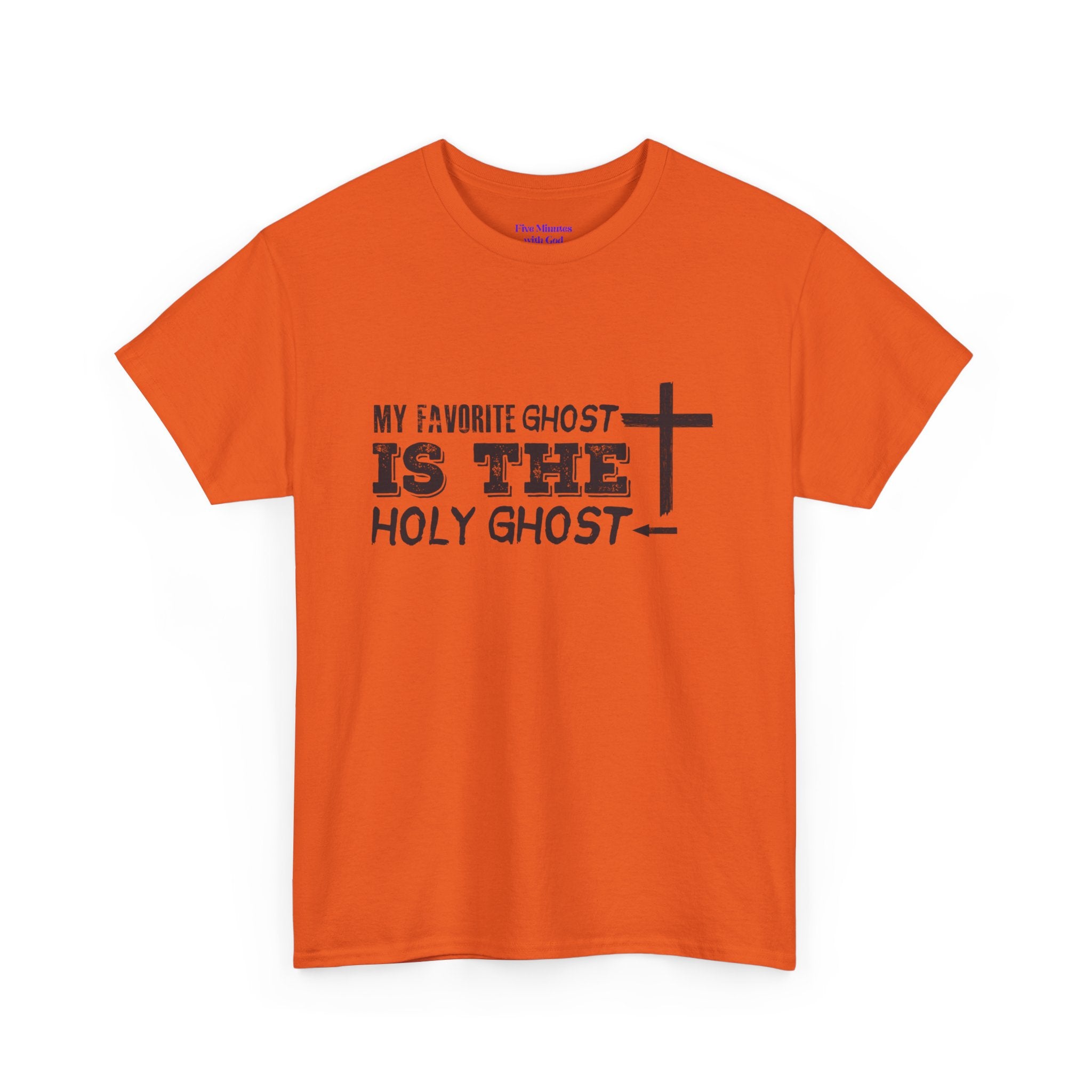 Unisex Cotton Tee - My Favorite Ghost is the Holy Ghost Shirt, Religious T-Shirt, Christian Apparel, Spiritual Gift, Halloween Shirt