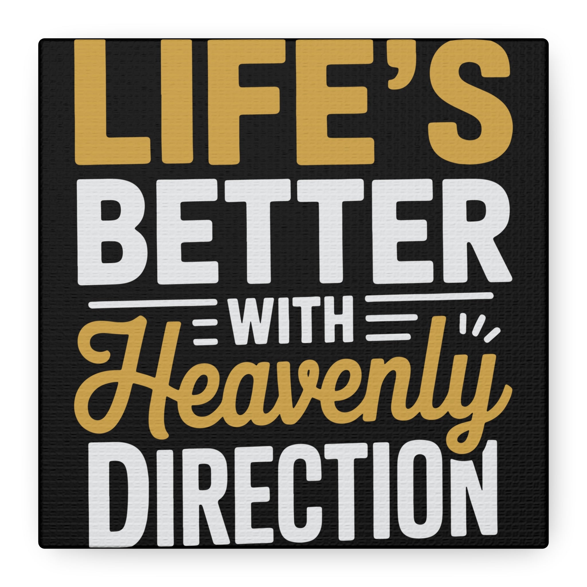 Heavenly Direction Canvas Wall Art, Inspirational Home Decor, Motivational Gift, Modern Wall Hanging, Perfect for Any Room