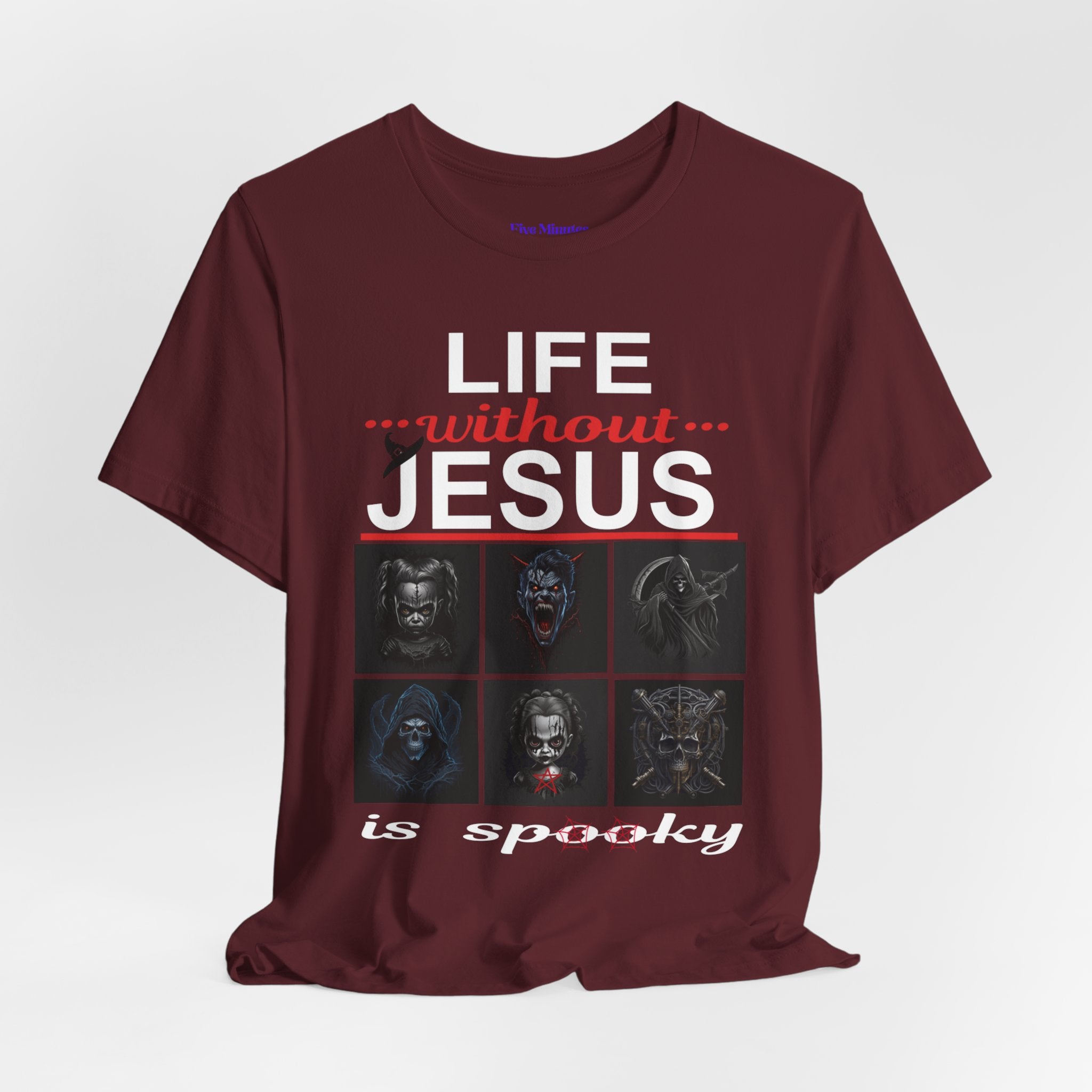 Funny Christian Tee - 'Life Without Jesus is Spooky' Unisex Jersey Short Sleeve T-Shirt, Faith Apparel, Religious Gift, Halloween Tee, [...]