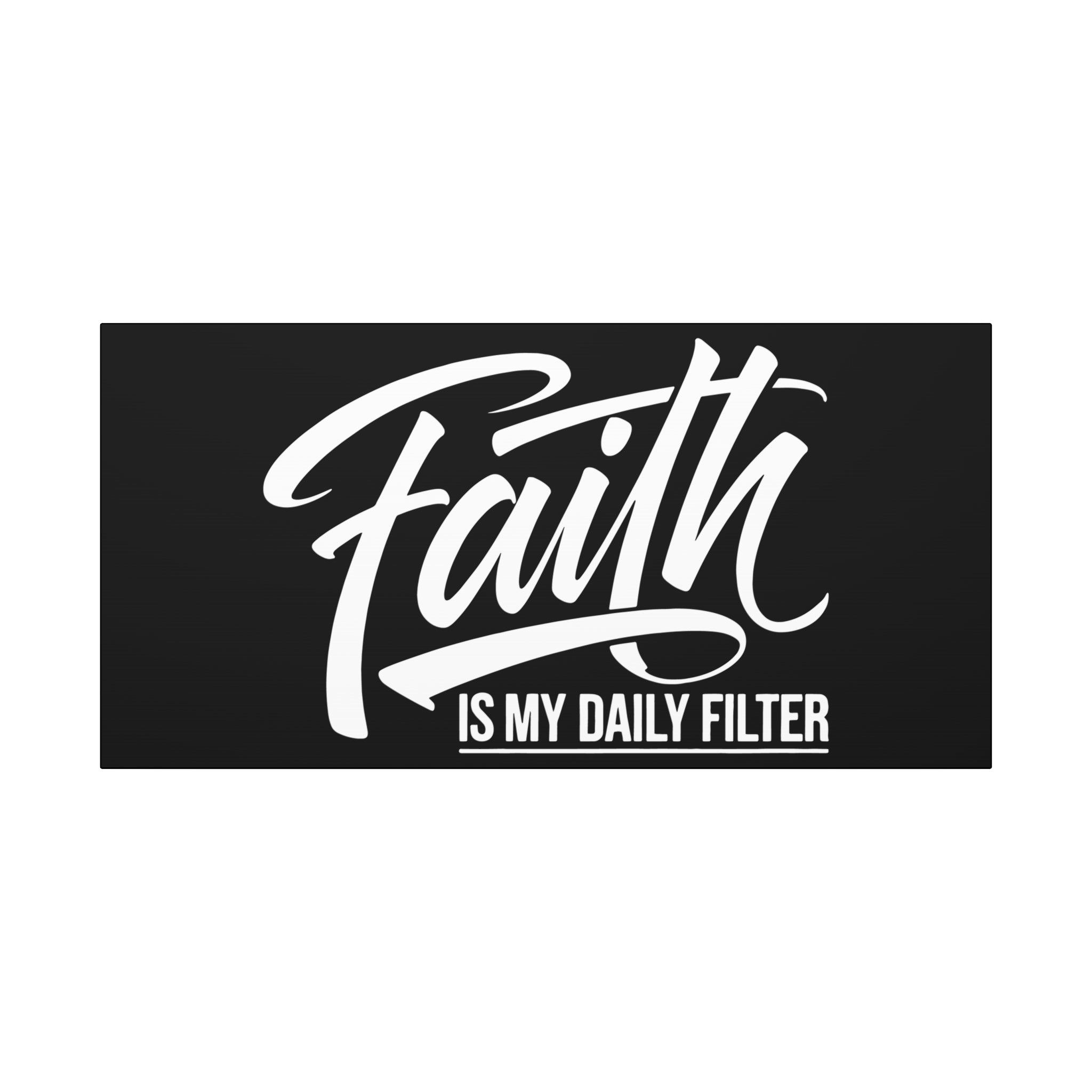 Inspirational Canvas Wall Art, Faith Quote Decor, Motivational Home Decor, Gray Wall Hanging, Gift for Faith Lovers