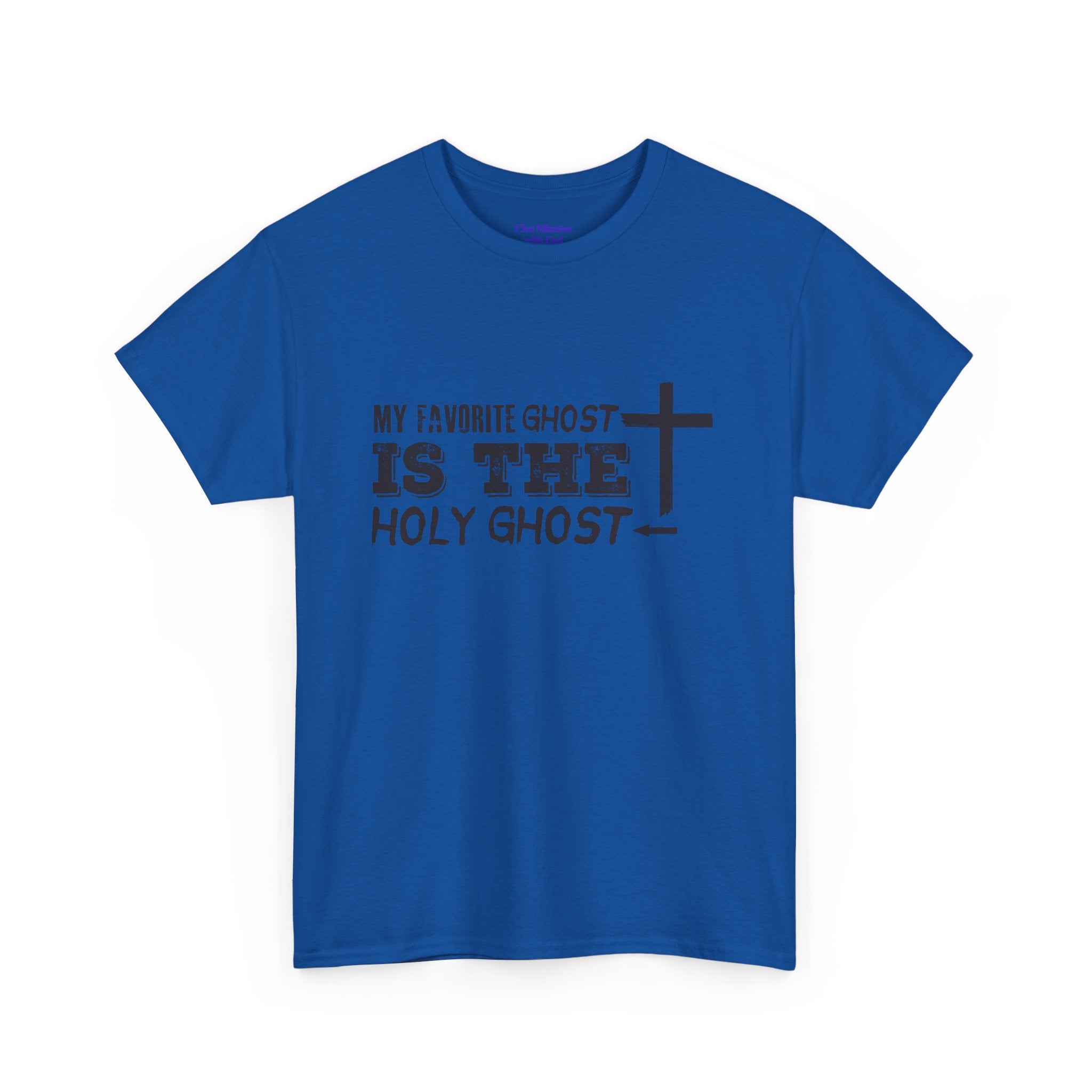 Unisex Cotton Tee - My Favorite Ghost is the Holy Ghost Shirt, Religious T-Shirt, Christian Apparel, Spiritual Gift, Halloween Shirt