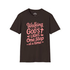 Walking in God’s Light, One Step at a Time T-shirt