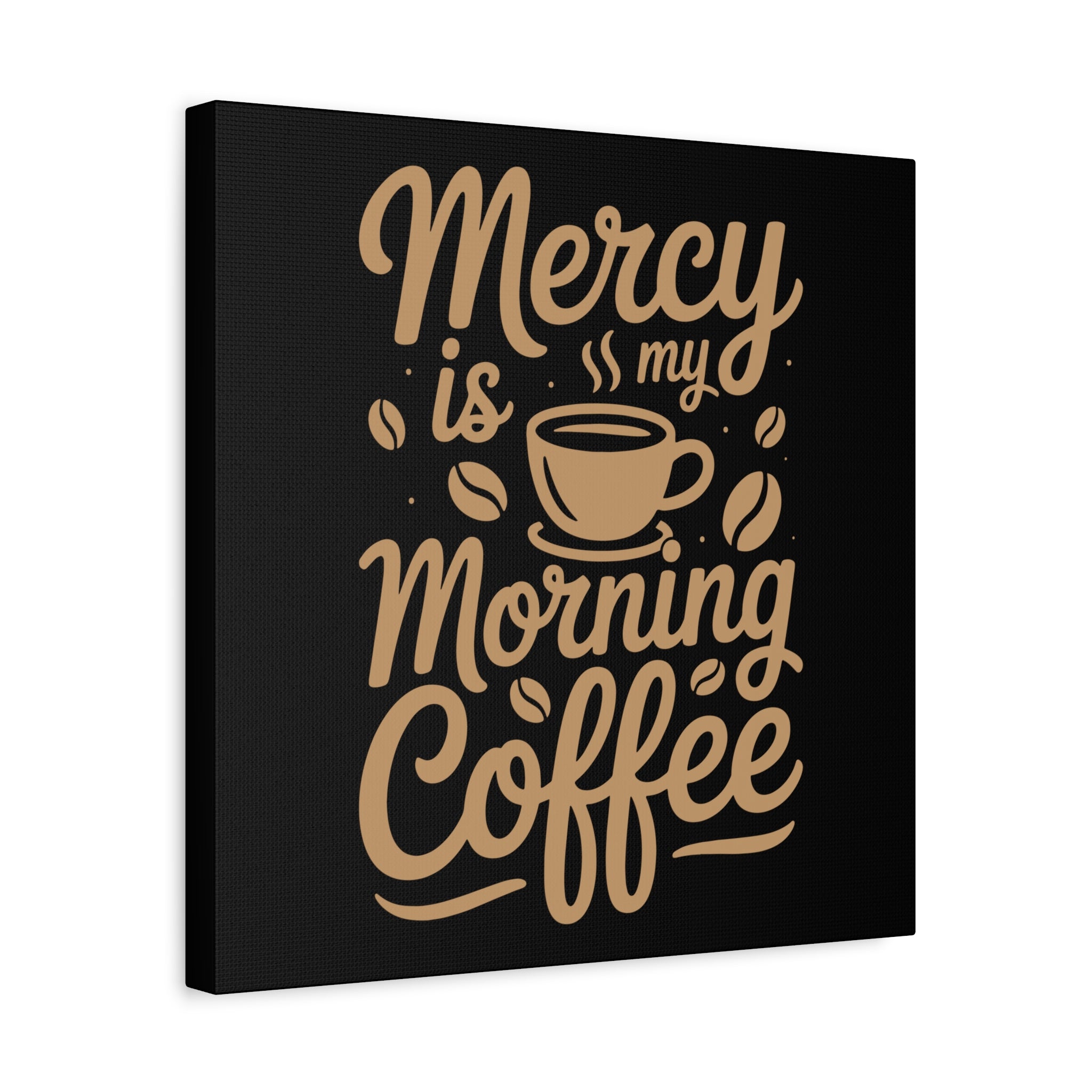 Coffee-Themed Canvas Art Print, Wall Decor for Coffee Lovers, Inspirational Home Decoration, Gift for Friends and Family