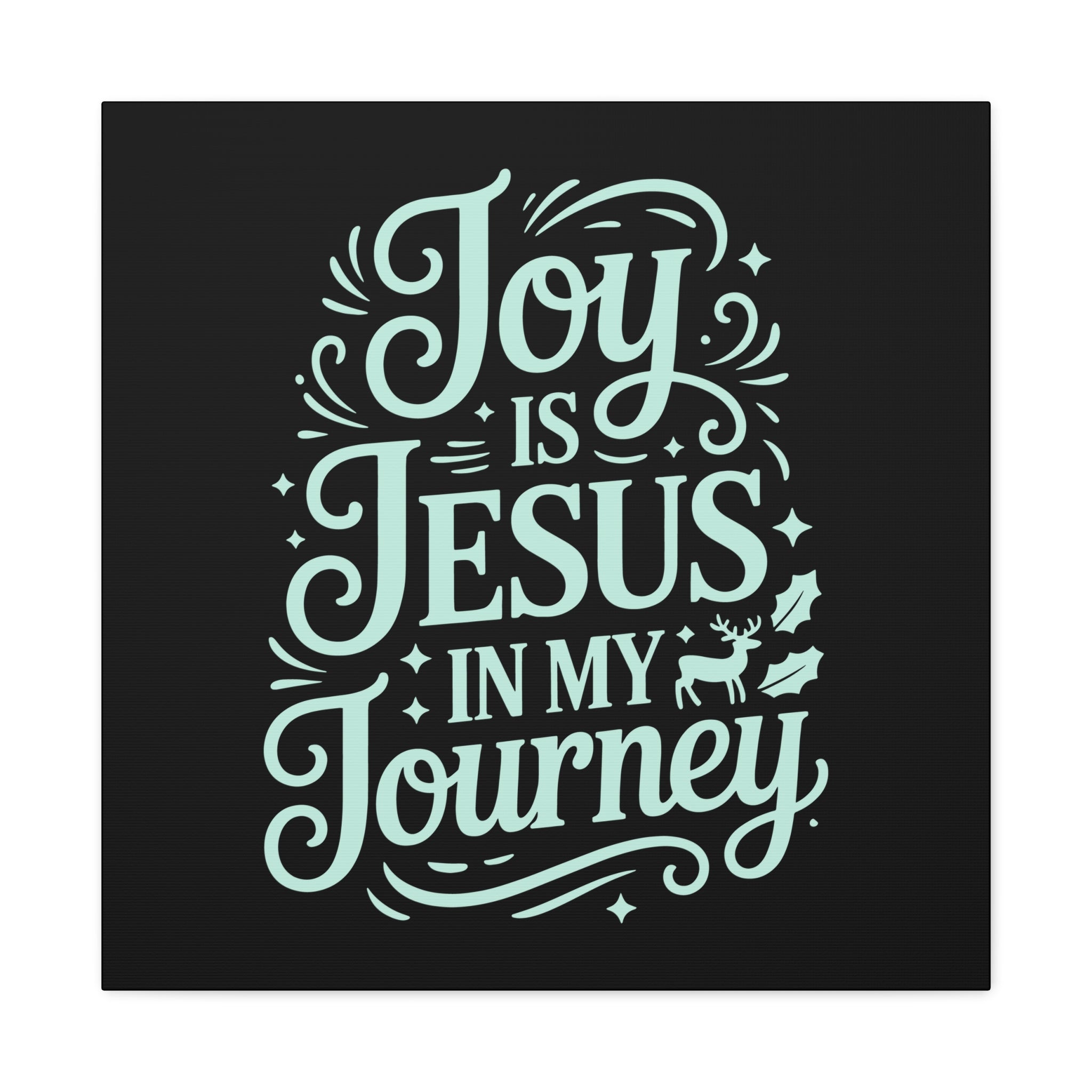 Joy in My Journey Canvas Wall Art, Religious Decor, Christmas Gift, Inspirational Wall Art, Joyful Home Decoration, Faith-Based Art