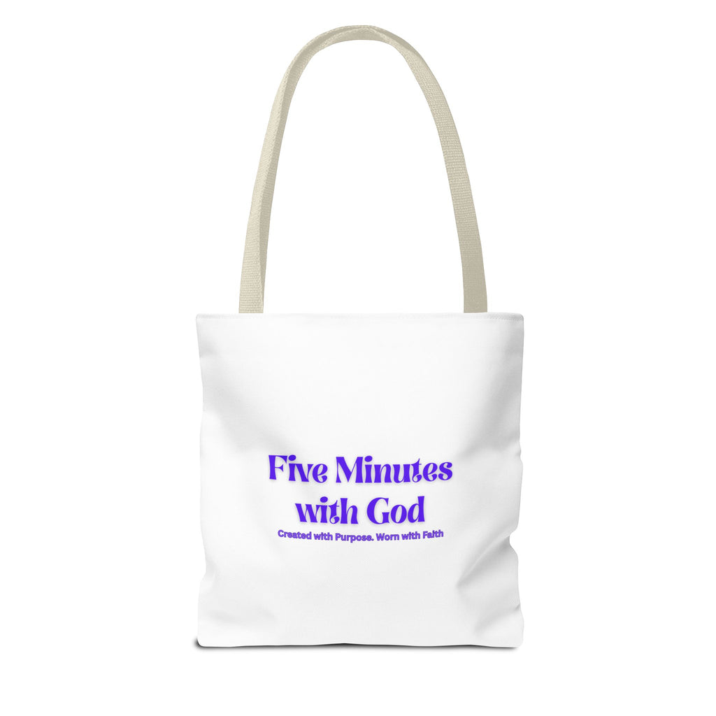 Colorful Inspirational Tote Bag, Versatile Shopping Bag, Faith-Based Gift, Motivational Carryall, Perfect for Any Occasion