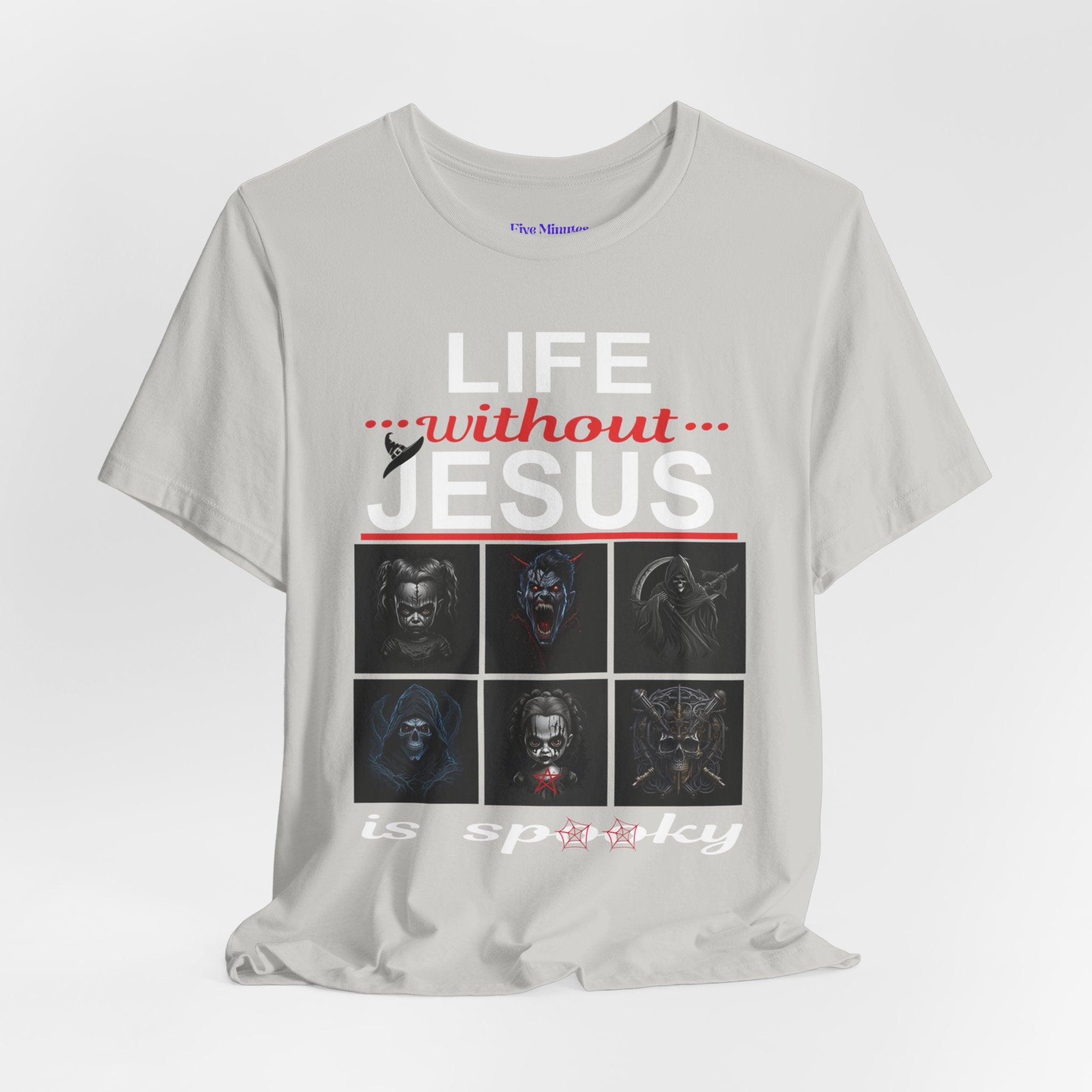 Funny Christian Tee - 'Life Without Jesus is Spooky' Unisex Jersey Short Sleeve T-Shirt, Faith Apparel, Religious Gift, Halloween Tee, [...]