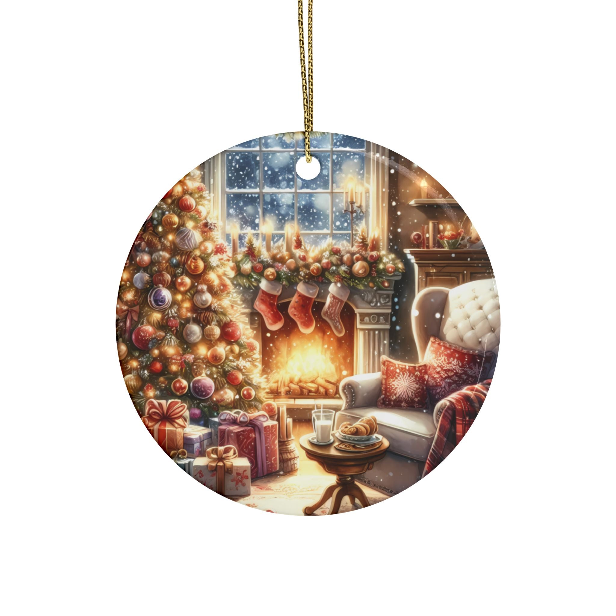 Festive Heart-Shaped Ceramic Ornaments for Holiday Cheer | Christmas Tree Decorations, Gift Tags, Home Decor, Collection Piece