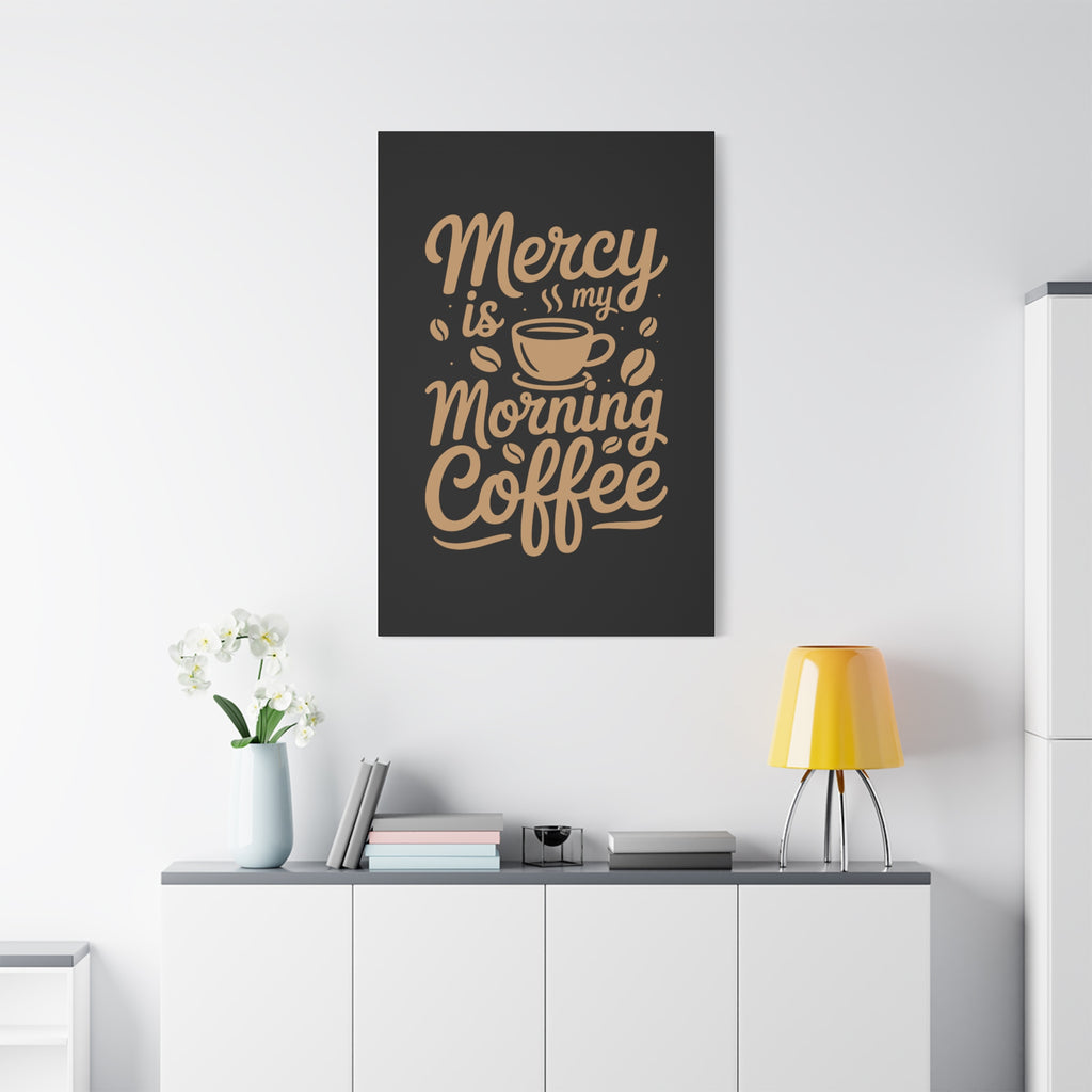 Coffee-Themed Canvas Art Print, Wall Decor for Coffee Lovers, Inspirational Home Decoration, Gift for Friends and Family