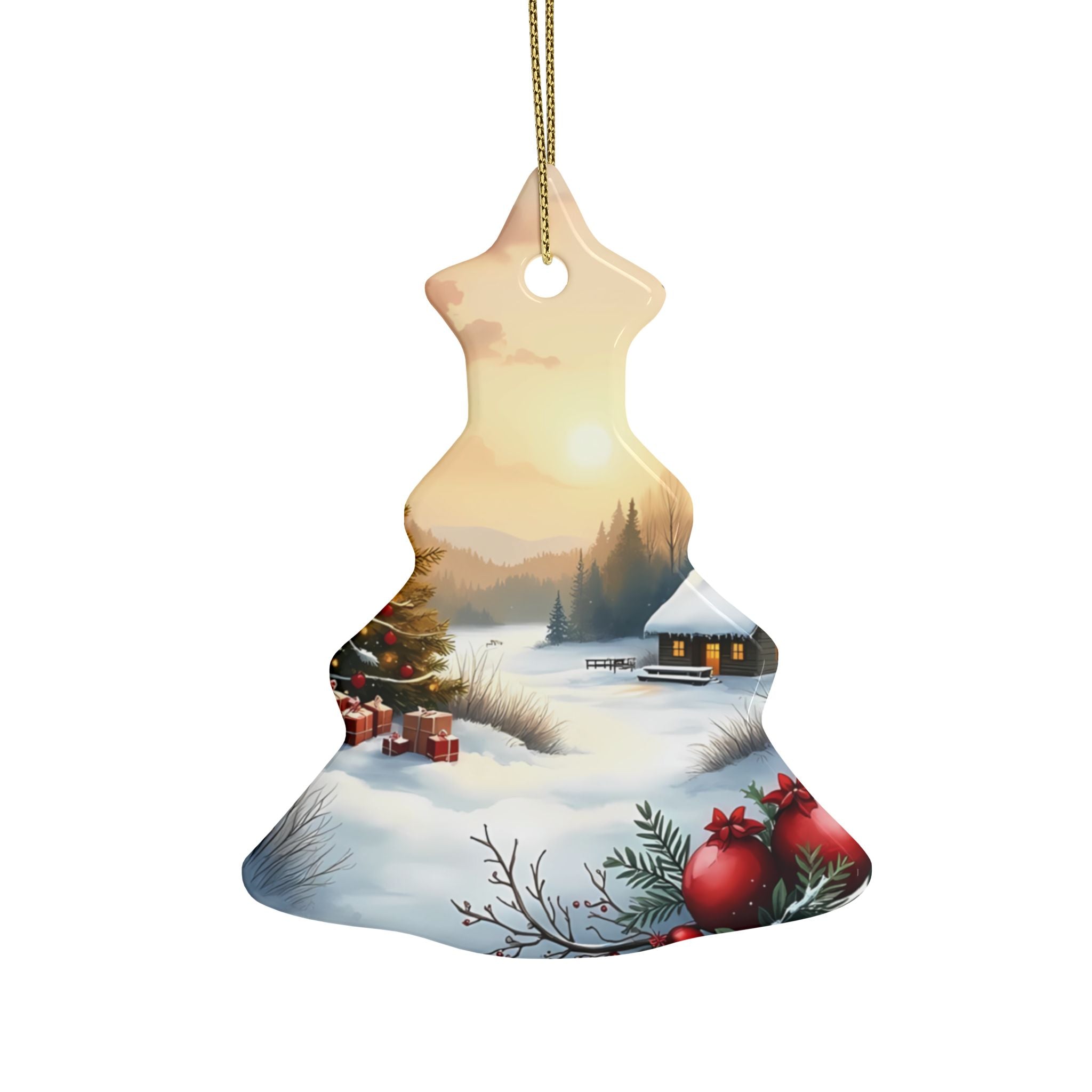 Heart-Shaped Ceramic Ornaments, Cozy Winter Decorations, Holiday Celebrations, Christmas Tree Decor, Personalized Gift