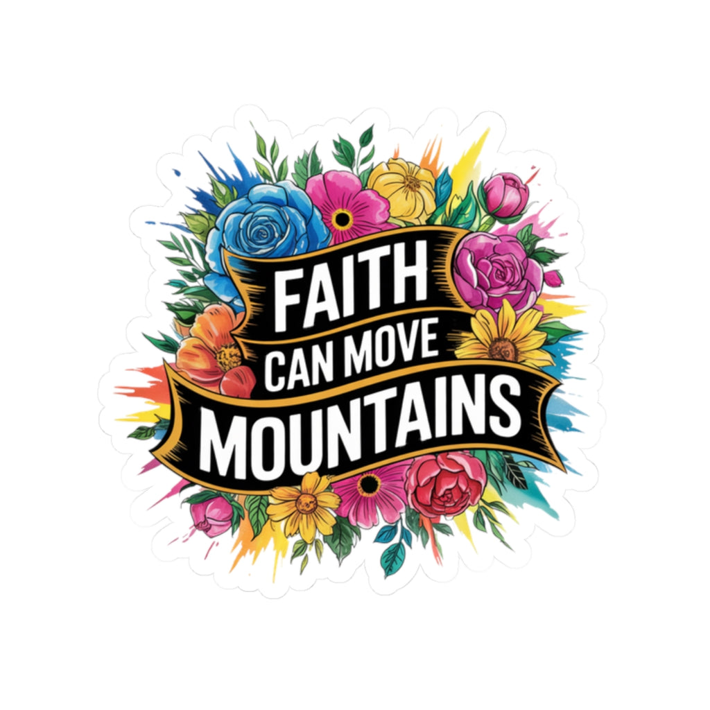 Faith-Inspired Kiss-Cut Stickers - Motivational Decor for Laptops, Journals, Water Bottles, Gifts, Home & Office Decor