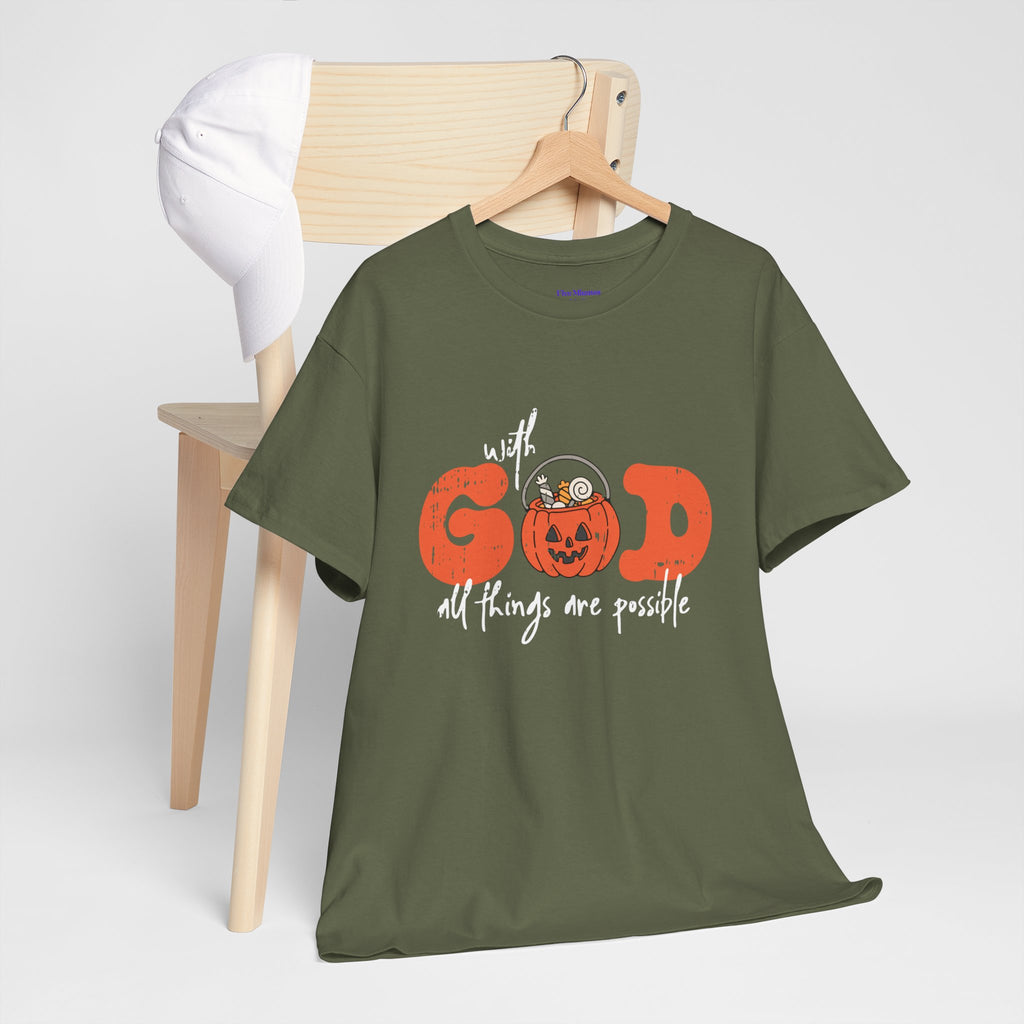 Faith-Inspired Unisex Tee - God All Things Are Possible Shirt