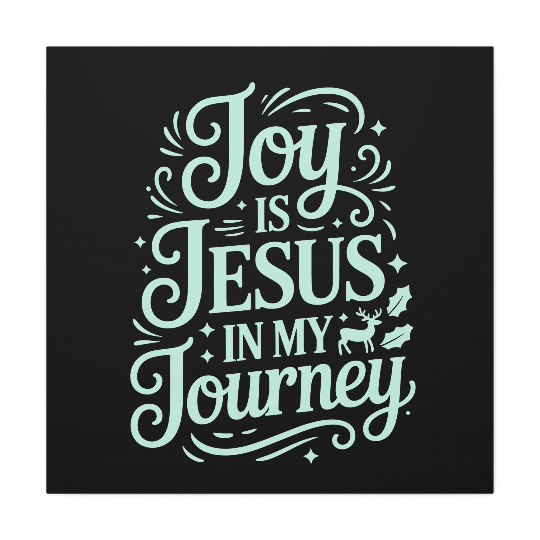 Joy in My Journey Canvas Wall Art, Religious Decor, Christmas Gift, Inspirational Wall Art, Joyful Home Decoration, Faith-Based Art