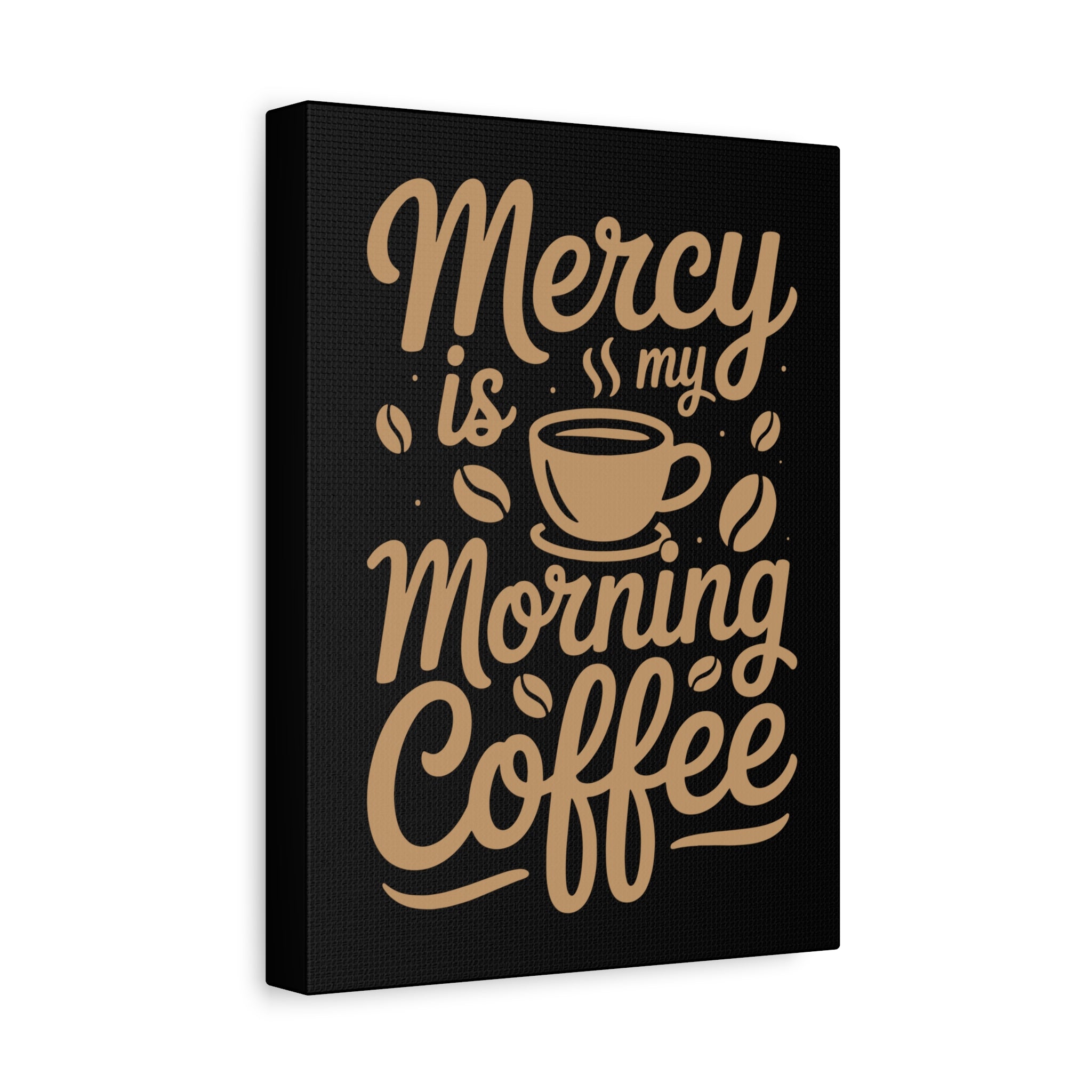 Coffee-Themed Canvas Art Print, Wall Decor for Coffee Lovers, Inspirational Home Decoration, Gift for Friends and Family