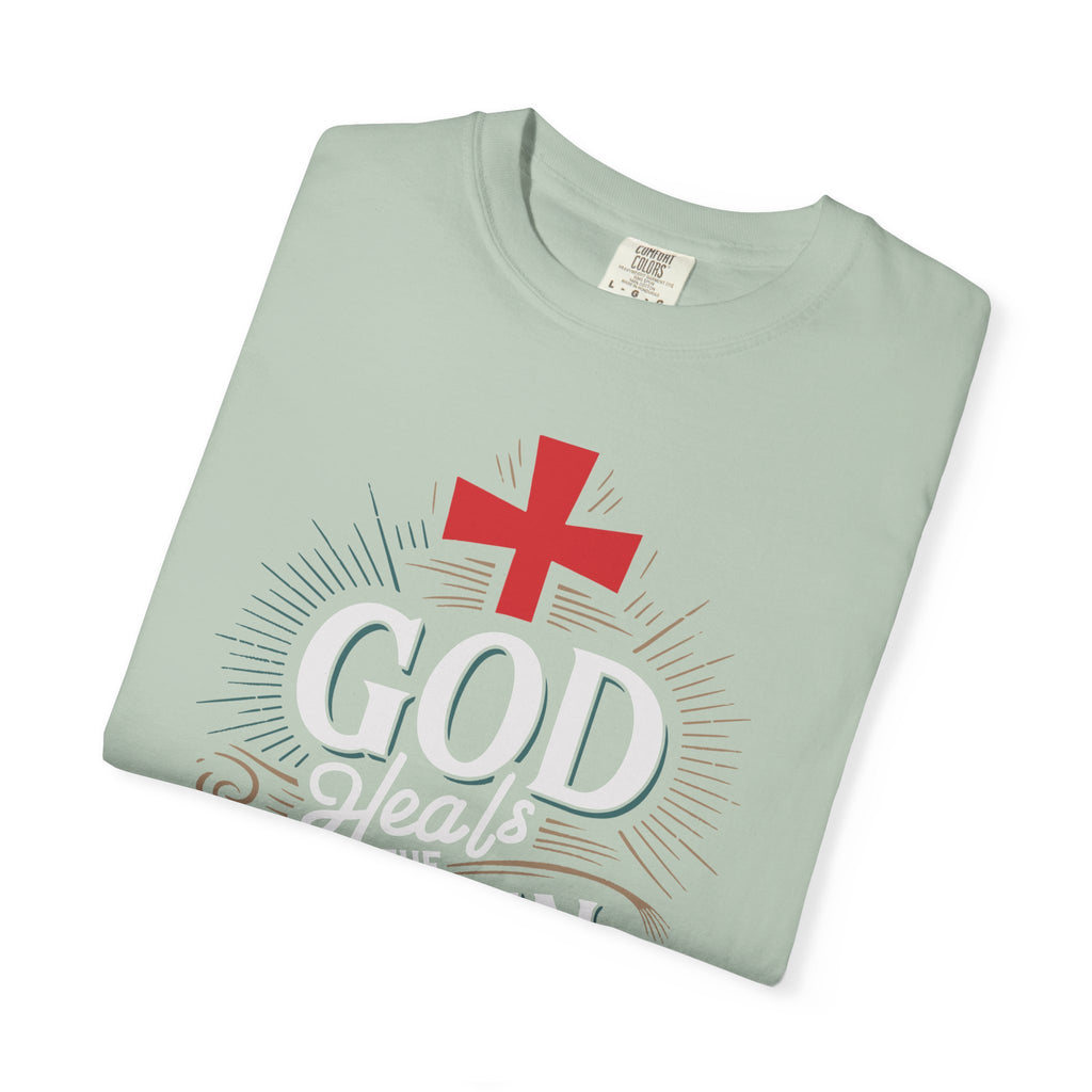 Faith-Inspired Unisex T-Shirt, God Heals The Broken-Hearted Tee