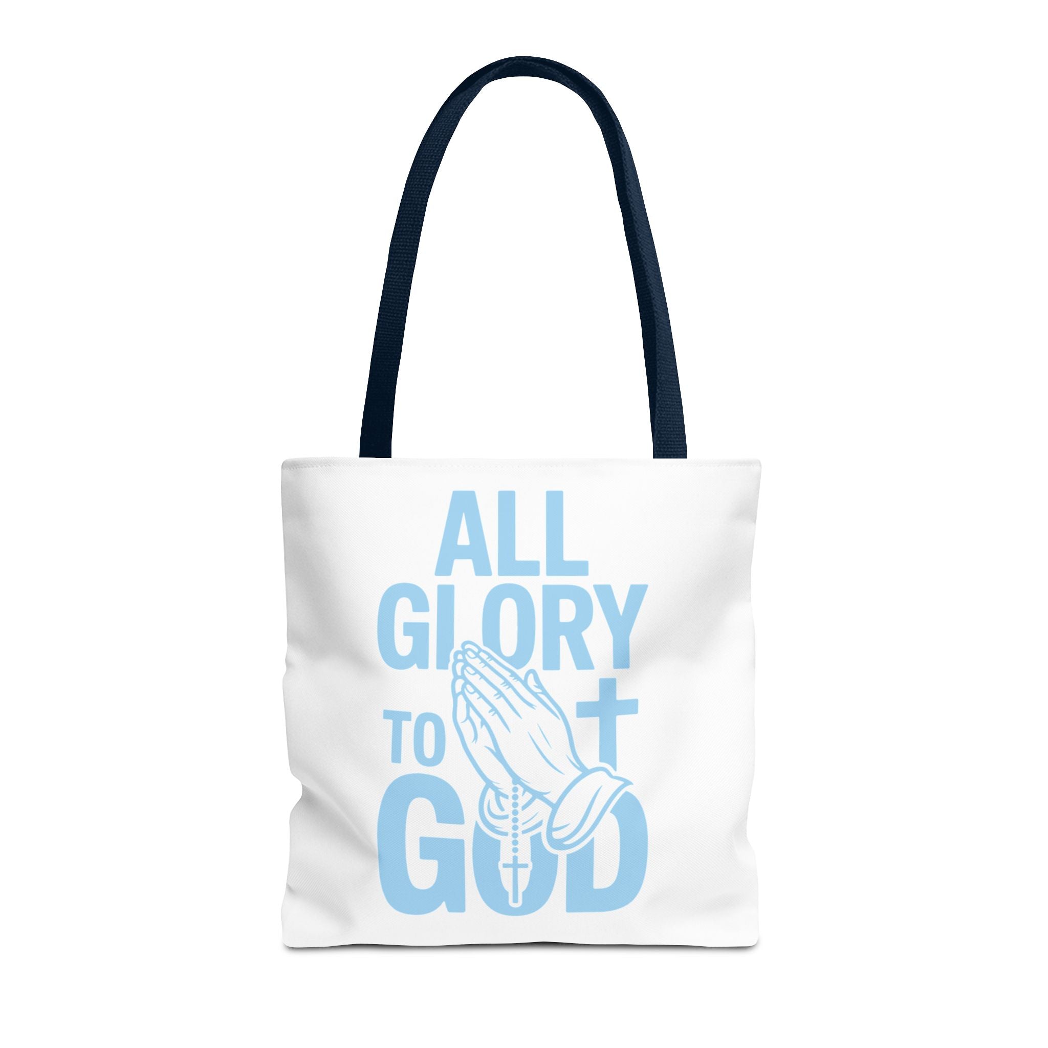 Faith-Inspired Tote Bag, All Glory to God, Christian Gift, Reusable Shopping Bag, Inspirational Tote, Church Event Carryall
